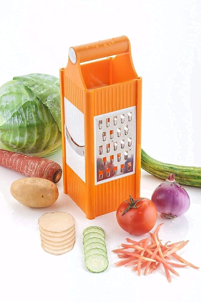 Giftock Multipurpose Slicer Cutter-Dual Stainless Steel Cutting Blades Spiral Slicer for Zucchini Spaghetti Noodles- Veg. Salad Maker Slicer for Kitchen (Watermelon Slicer)