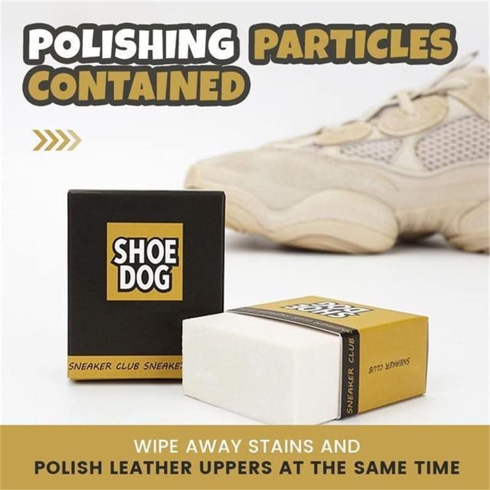 Giftock Effective Shoes and Sneaker Cleaning Eraser Sponge, Magical Sneaker Cleaner, Suede Shoe Cleaner Kit Eraser White Sole Waterproof, Professional Remove Stains Shoe Cleaner