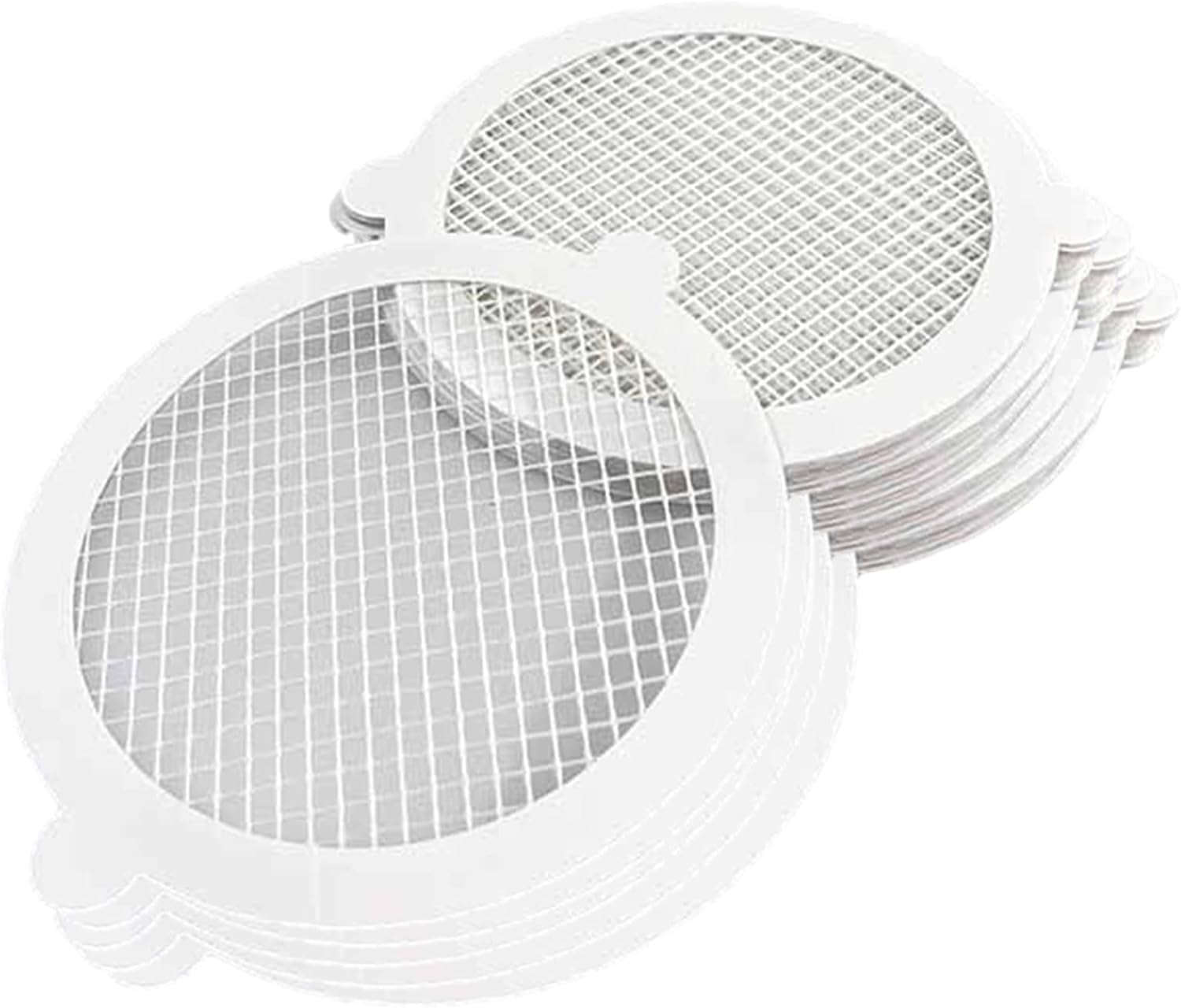 Giftock 10-Pack Disposable Shower Drain Hair Catcher, 90mm/3.54inch Waterproof Drain Hair Catcher for Shower Drain, Bath Hair Catcher Shower Mesh Sticker for Bathroom Bathtubs