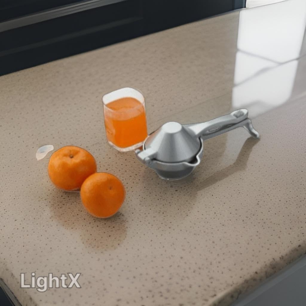 Giftock Aluminium Manual Fruit Juicer Orange Juicer Heavy Duty Hand Press Metal Lime Juicer Hand Juicer, juicer Instant, Orange Juicer, Aluminium Handle Juicer Garlic Paste Per Clove (Aluminium)