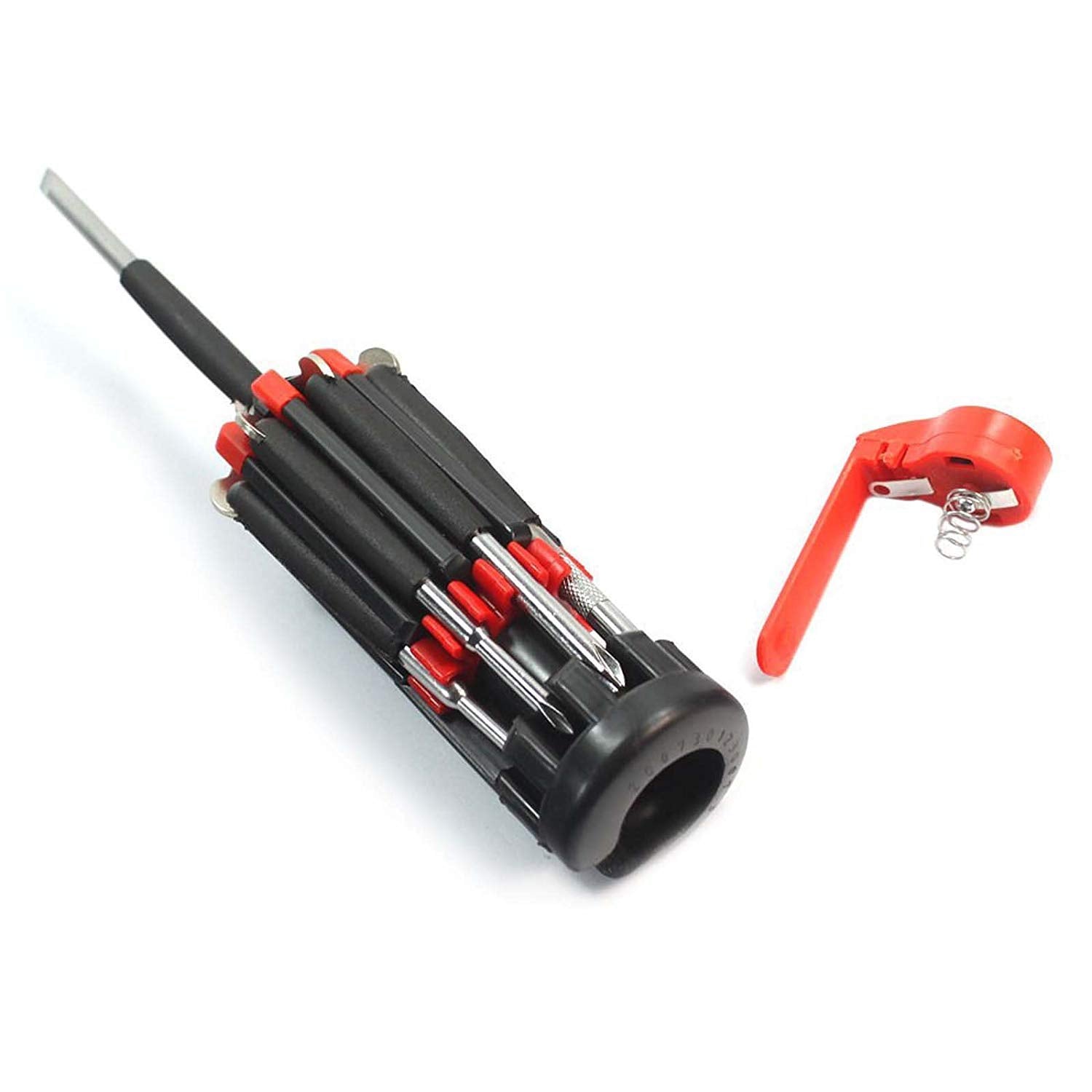 Giftock 8in1 Screwdriver Set with 6 LED Lights, Portable multifunctional 8-in-1 Screw driver tool set kit with torch and magnetic heads for Mobile, Laptop repairing & Household work.