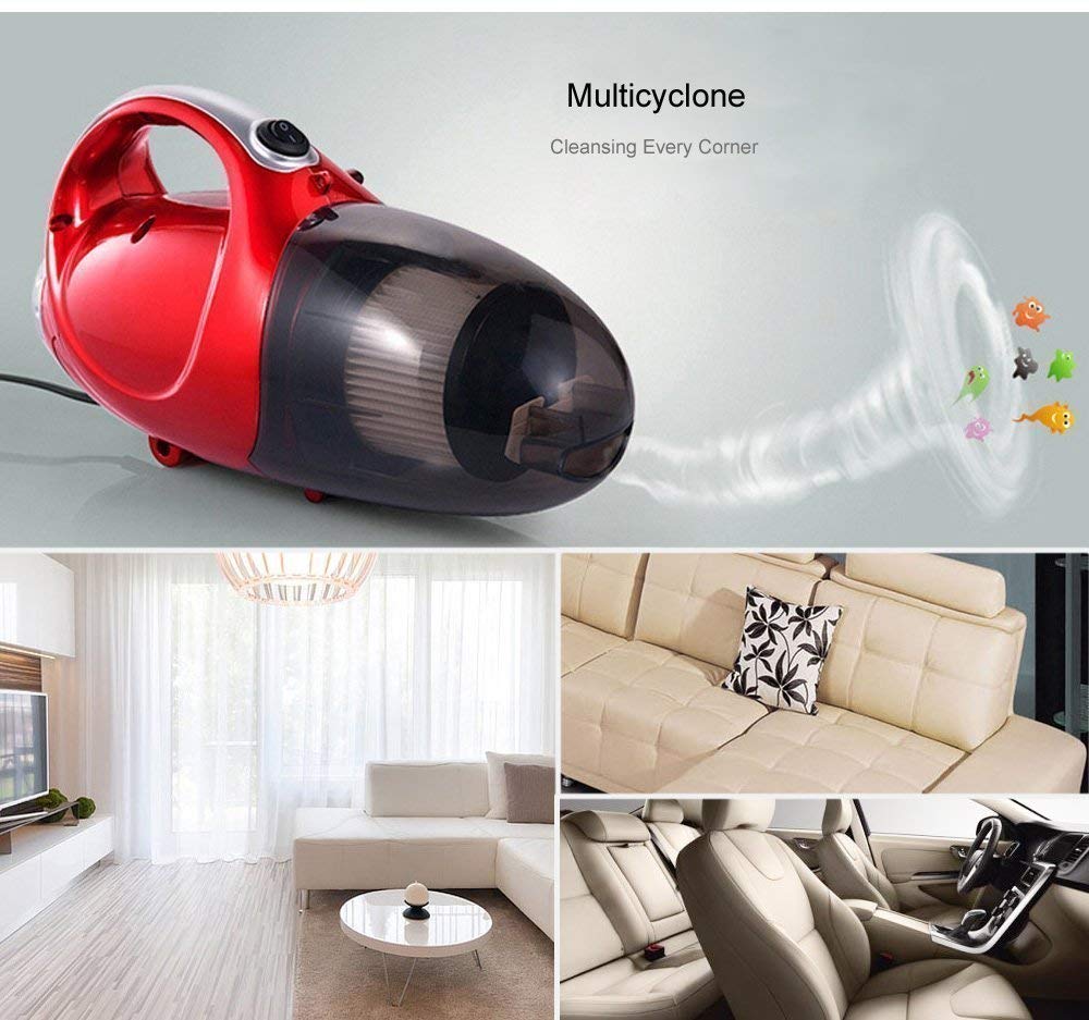 Giftock Plastic Vacuum Cleaner for Home and Car Blowing and Sucking, 220-240 V, 50 HZ, 1000W, Medium
