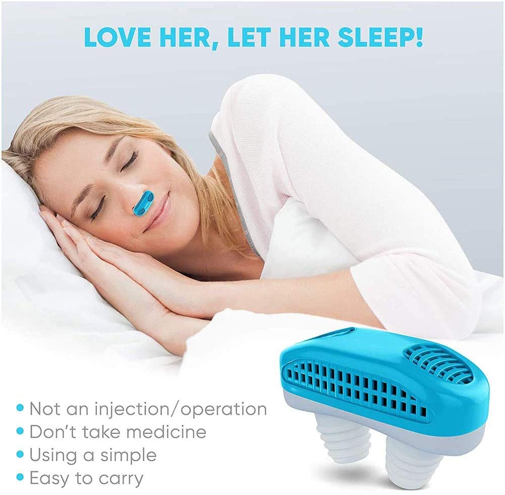 Giftock 2 In 1 Nose Clip Sleeping Breath Aids Device Anti Snoring Solution for Men Women Device Stop Snore Teeth Grinding Snor clip (Modern)