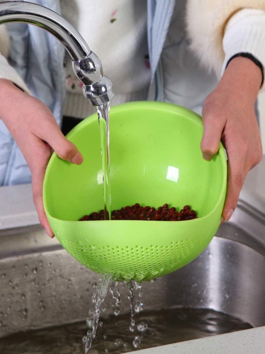 Giftock Rice Bowl Pulses, Fruits, Vegetable, Noodles, Pasta, Washing Bowl & Strainer (multi color, 1pc)