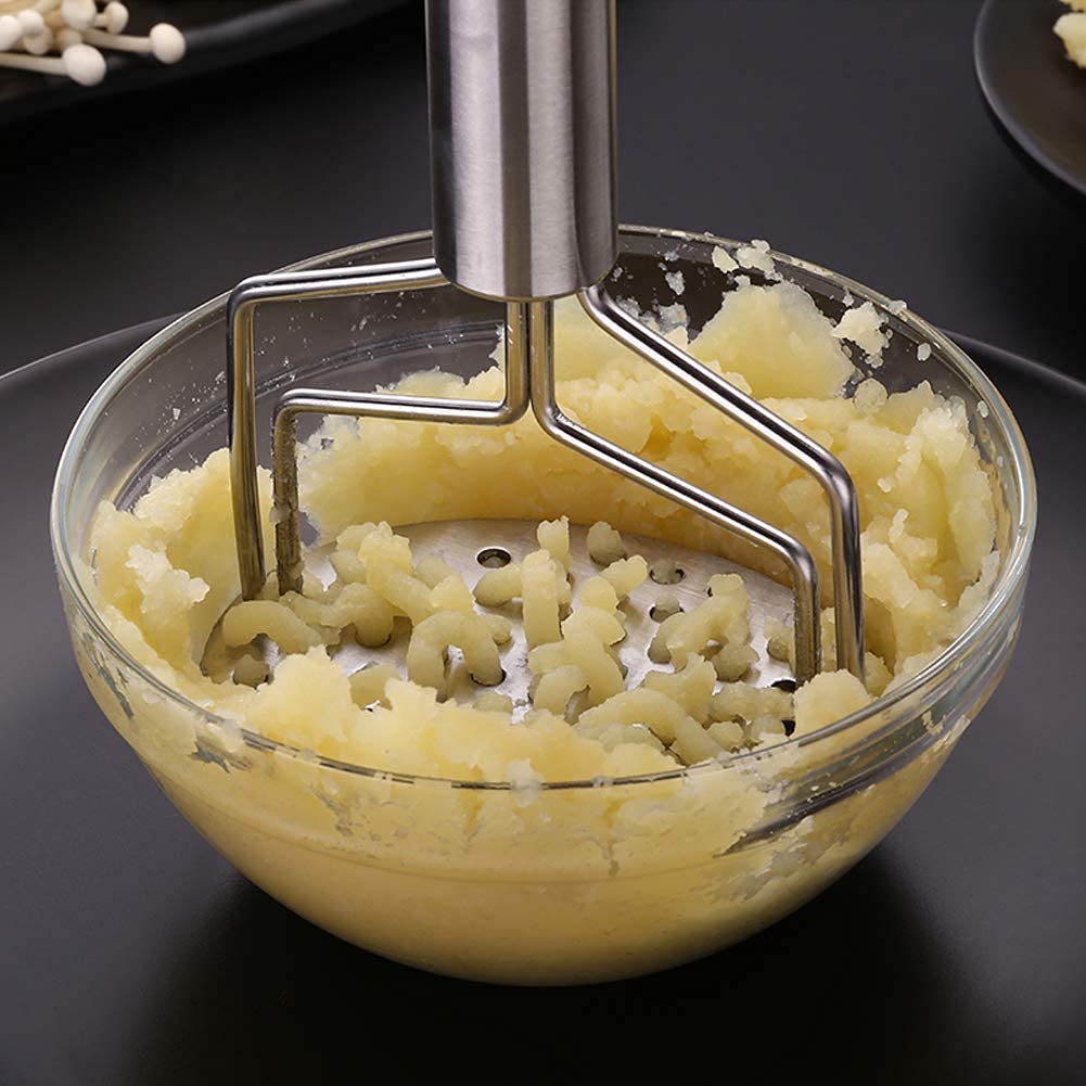 Giftock Stainless Steel Potato Masher | Pav bhaji, Vegetable Smasher (Silver)