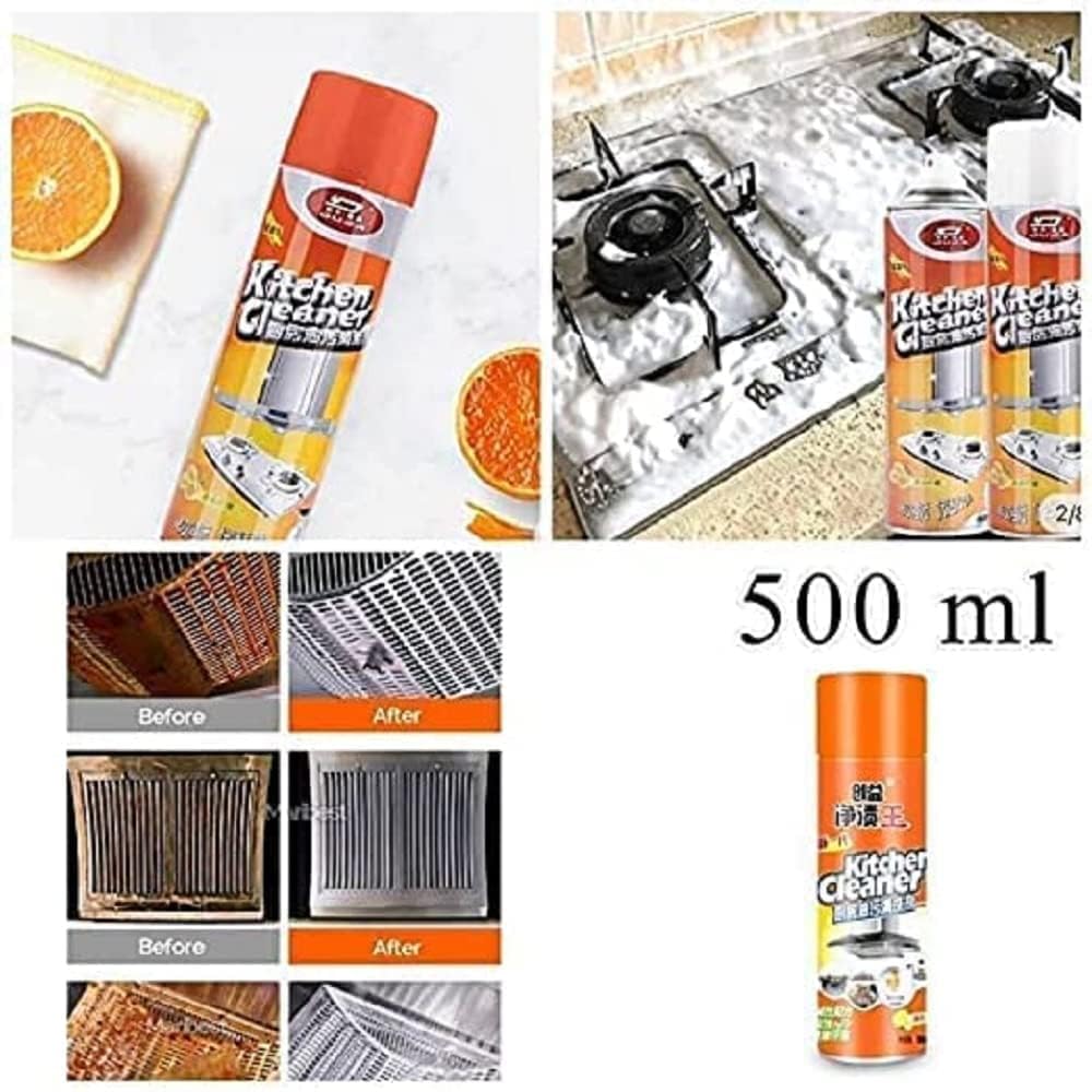 Giftock Oil Stain Removing Hood Oven magic kitchen stain cleaner kitchen cleaning spray Grease Bubble Liquid Kitchen Foam Cleaner All Purpose Kitchen Cleaner detergent