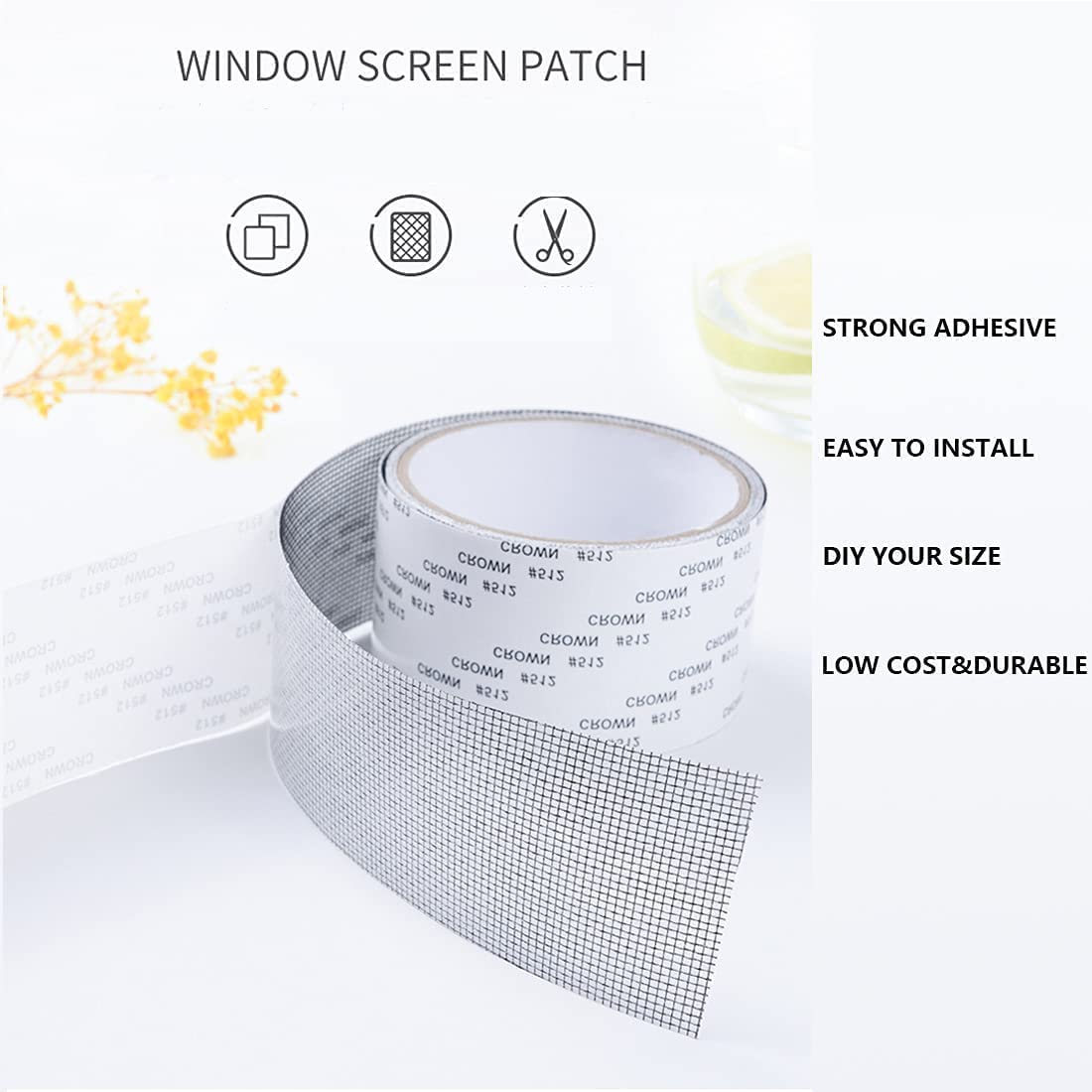 Giftock Double Sided Carpet Tape Heavy Duty, super Strong Sticky Tape for Carpet, Non Slip Waterproof Removable Mesh Grid Suitable for Hardwood Floors, mats(CARPET ADHESIVE YELLOW TAPE)