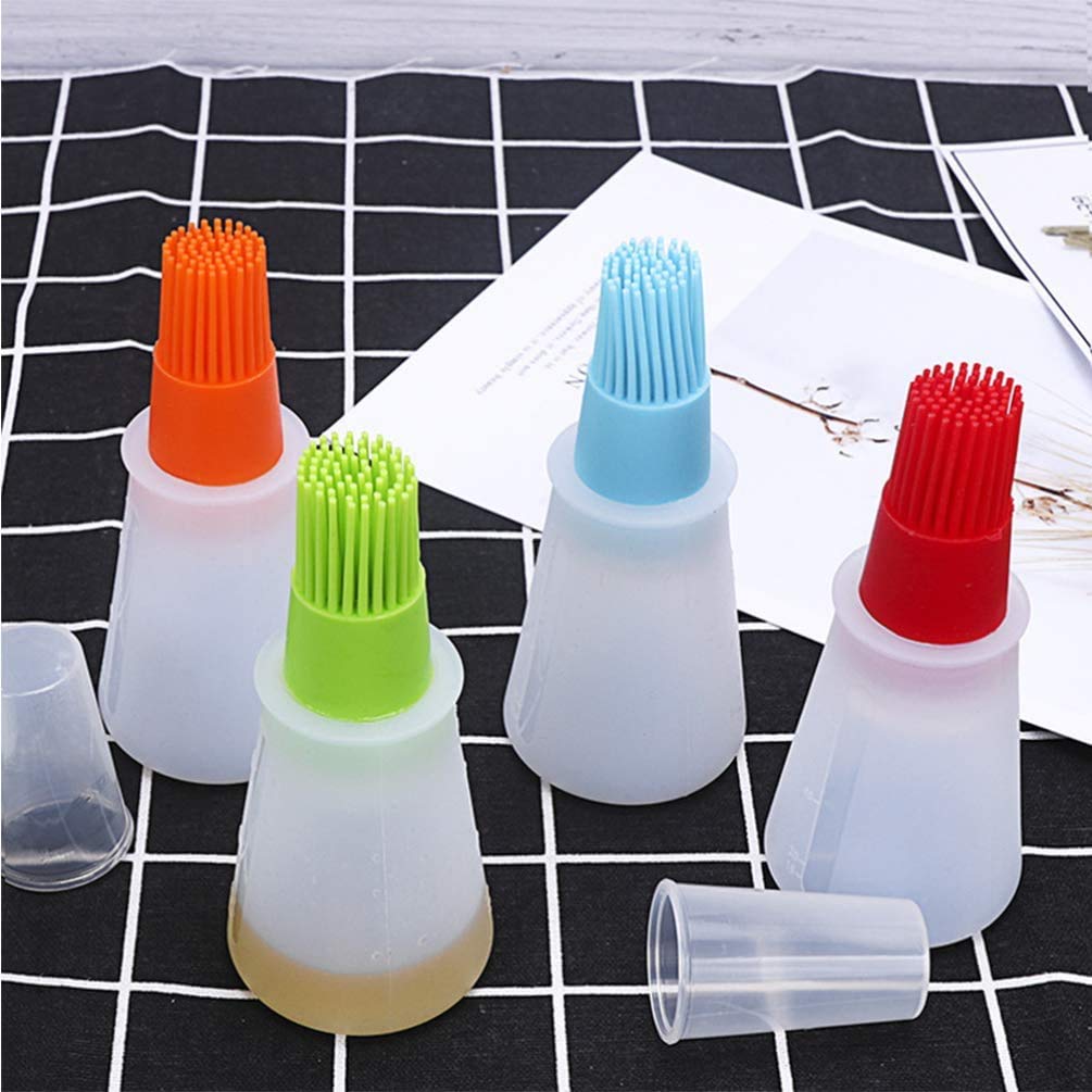 Giftock Oil Bottle Brush- Silicone Pastry Brush for Roasting, sauteing, Baking or Grilling, Frying, BBQ, Cooking Oil Dispenser Kitchen Tools Accessories