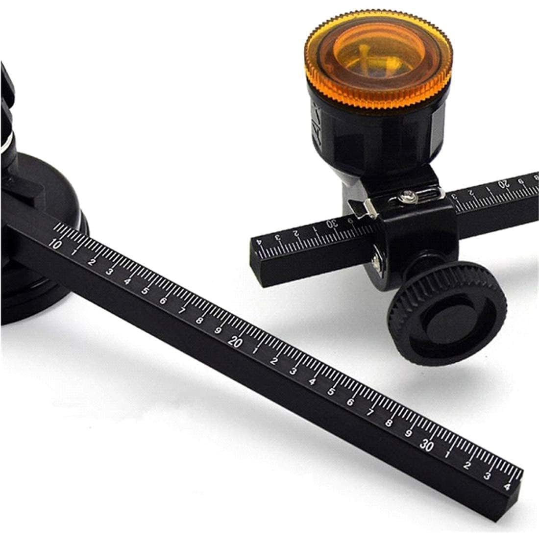 Giftock  Glass Compass Gauge Cutter |Wheel Blade Glass Cutting |Tool Wheels Compasses Suction Glass| Circle Cutter Adjustable Tool Set with Round Knob Handle and Suction Cup