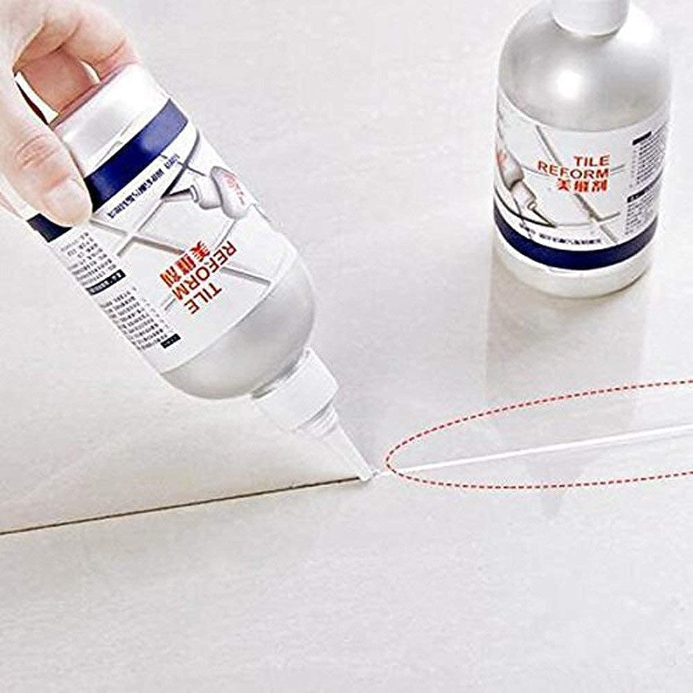 Giftock Tile Reform Glue | Tiles Gap Filler Agent, Waterproof Grout Sealant Agent For Kitchen, Bathroom, Balcony, 280ml