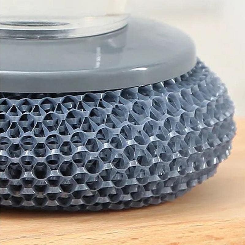 Giftock Tar Brush Dish Cleaning Brush with Liquid Dispensar Palm Dishes Pot, pan, Sink scrubbing Household soap Dispenser for Tool Dispensing wash Kitchen Utensils Scrubber Multipurpose in Home