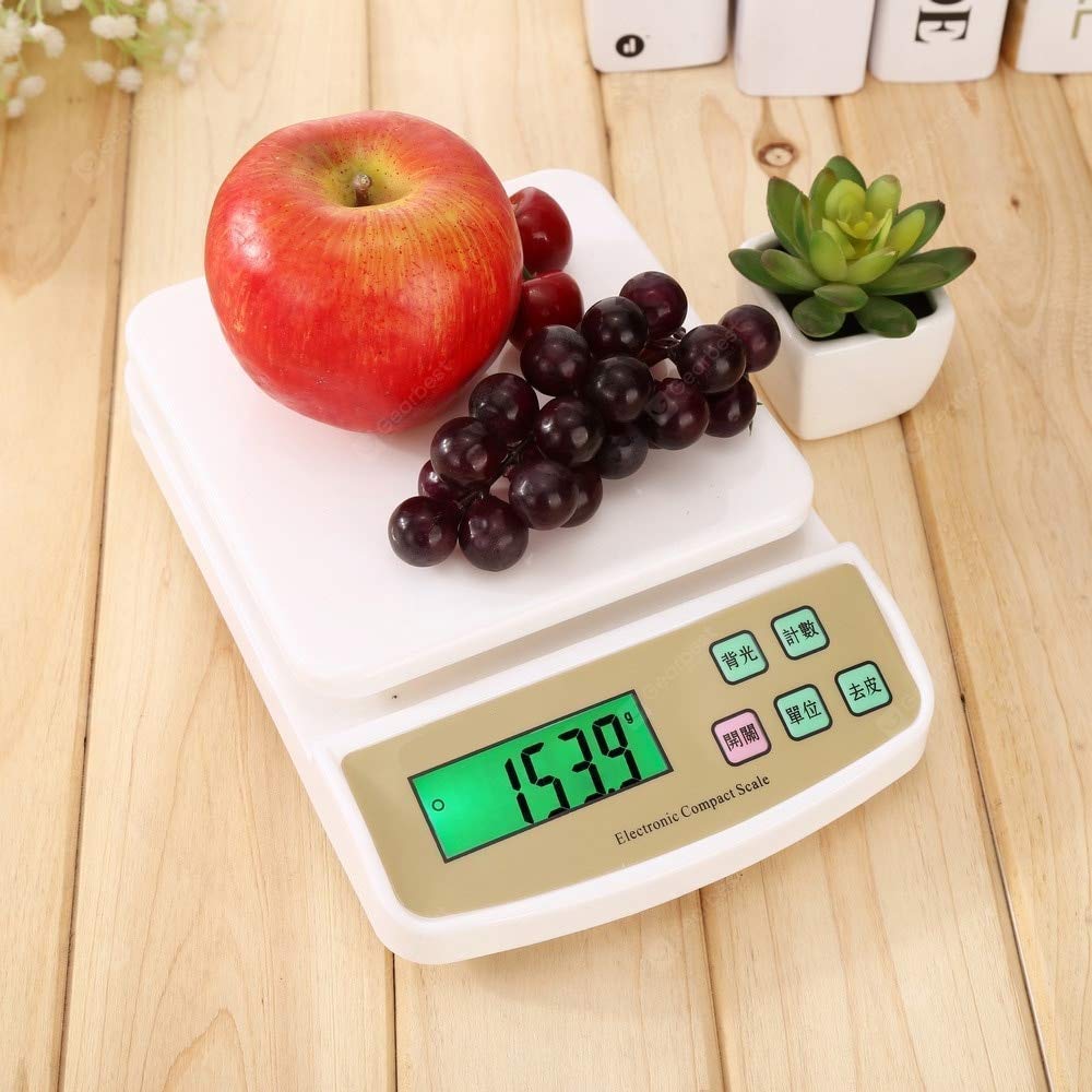 Giftock Multipurpose Kitchen Small Weighing Scale With Tare Function SF 400A, Digital Kitchen Scales Vegetable, Food Weight Machine for Shop Home (10 Kg)