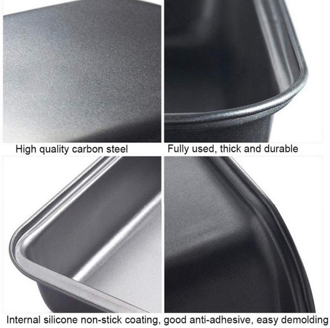 Giftock Non Stick Rectangle Cake Mould/Pan/Tin/Baking Tray for Oven/Bakeware | Grey