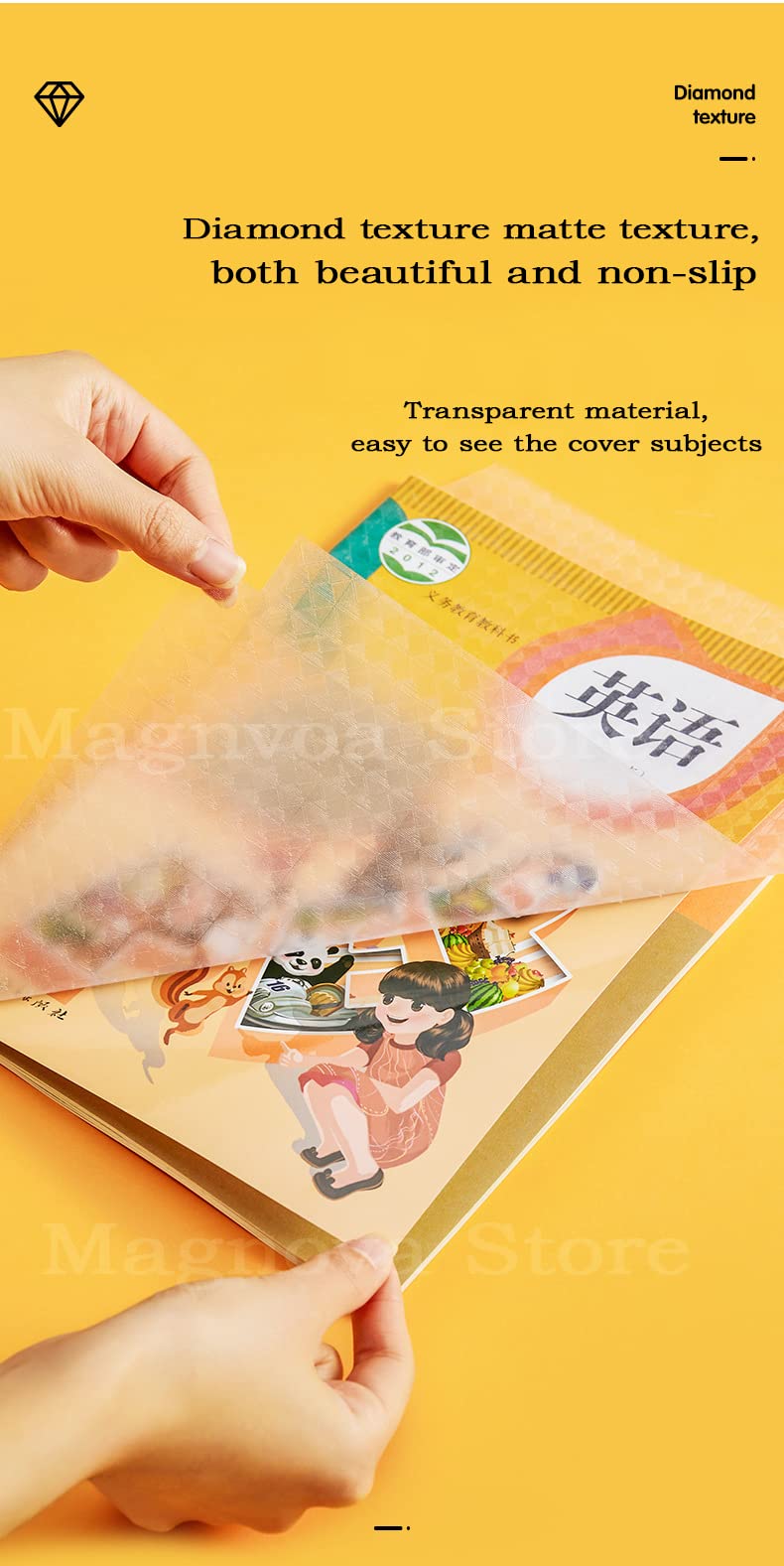 Giftock Transparent Paper Sticker Book Cover Film Clear Matte for Craft 30 Pcs,Waterproof School Textbook Protective Case Cover Can Be Cut Self-Adhesive Book Cover Paper Sticker Book Film