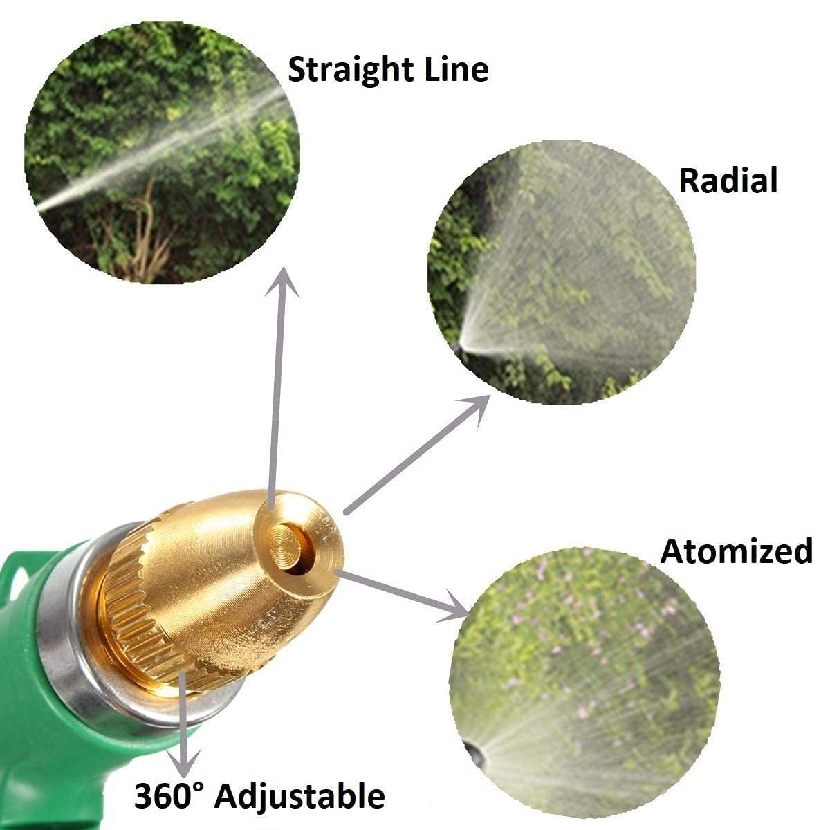 Giftock High Pressure Water Spray Gun Nozzle for Car,Bike,Plants Multi Functional for Gardening Car Washing, Plastic/Green(Pack of 1)