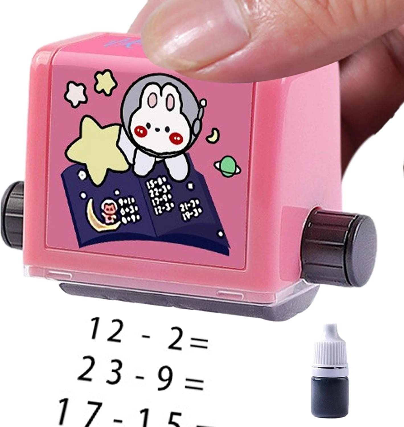 Giftock Smart Number Rolling Maths Stamps for Kids, Multiplication Maths Roller Stamp, Smart Math Roller 100 Learning Toy for Preschool, Stamp Art for Kids (Pack of 1- Multicolor)(Multiplication)