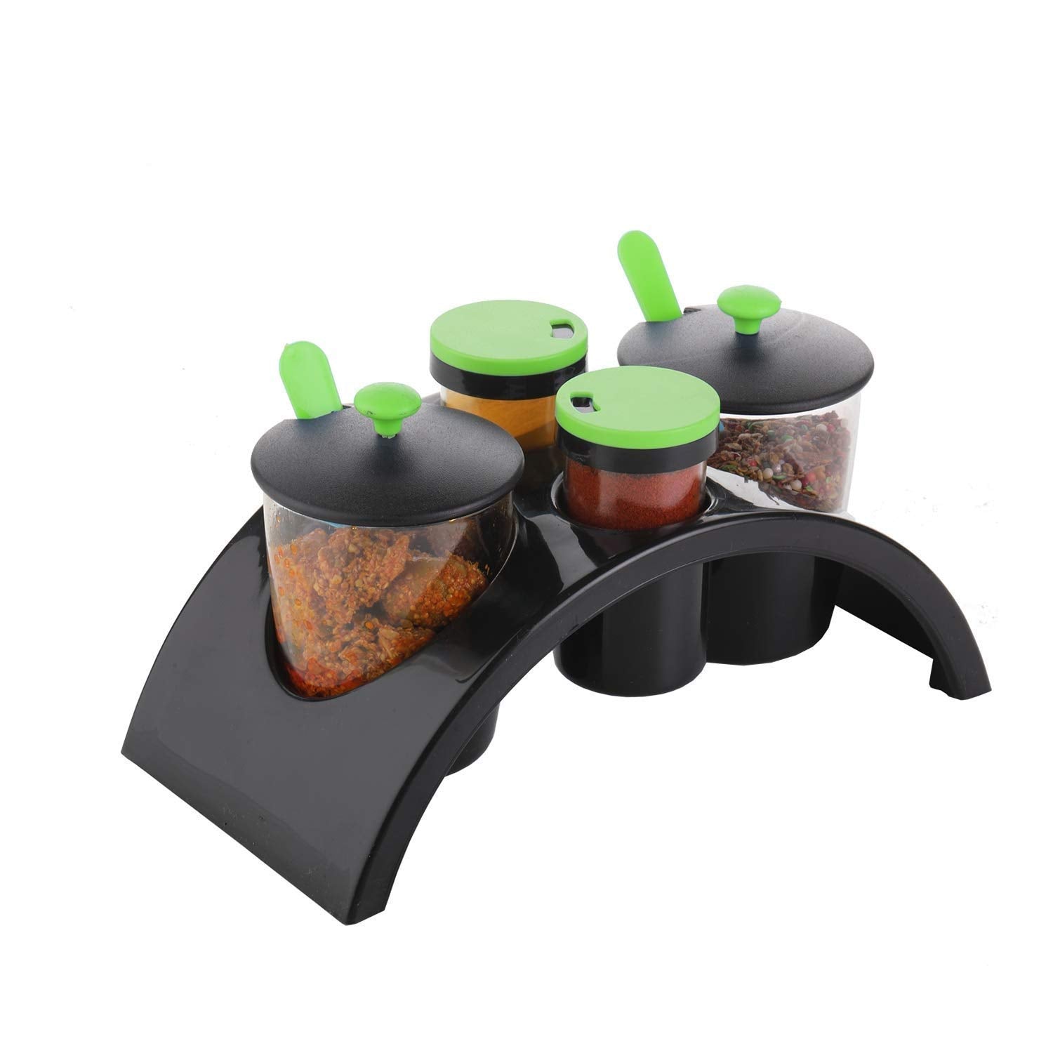 Giftock Achar Spice Rack Kitchenware Smart Plastic Spice Kitchenware Pickle Jar Container Set