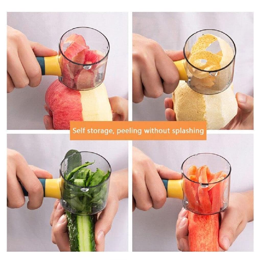 Giftock Multi Functional Storage Peeler,Fruit Peeler, Vegetable Peeler,Peeler with Storage Container,Shredder Peeler Slicer [1]