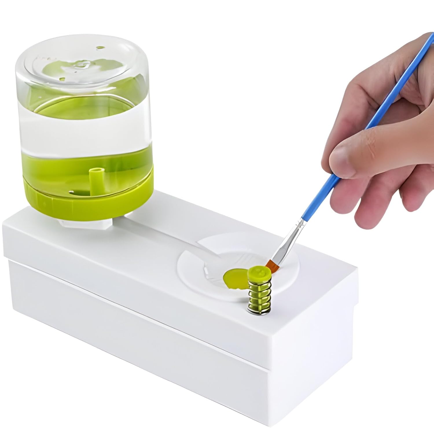 Giftock Paint Brush Cleaner Rinser with Drain Water Recycling Paintbrush Scrubber for Acrylic, Watercolor, Oil and Water-Based Paint Brushes Cleaning Tool