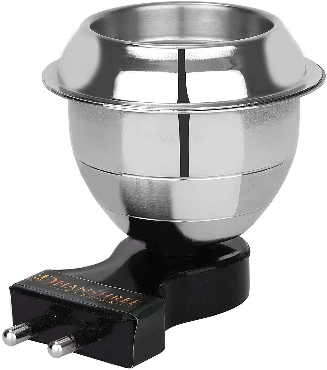 Giftock Electric Incense Burner Steel Kapoor Dani Stand for Home Office Temple GOD Puja & Staying Healthy Keeping Away Mosquitoes stainless Steel Kapoor Dani Stand for Home Office Temple God Puja,Bakhoor burner,Loban burner
