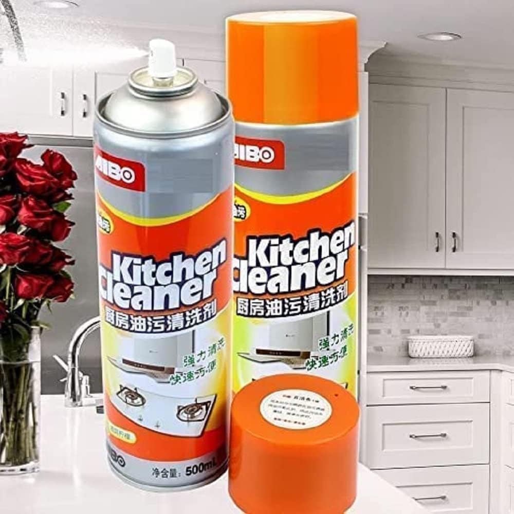 Giftock Oil Stain Removing Hood Oven magic kitchen stain cleaner kitchen cleaning spray Grease Bubble Liquid Kitchen Foam Cleaner All Purpose Kitchen Cleaner detergent
