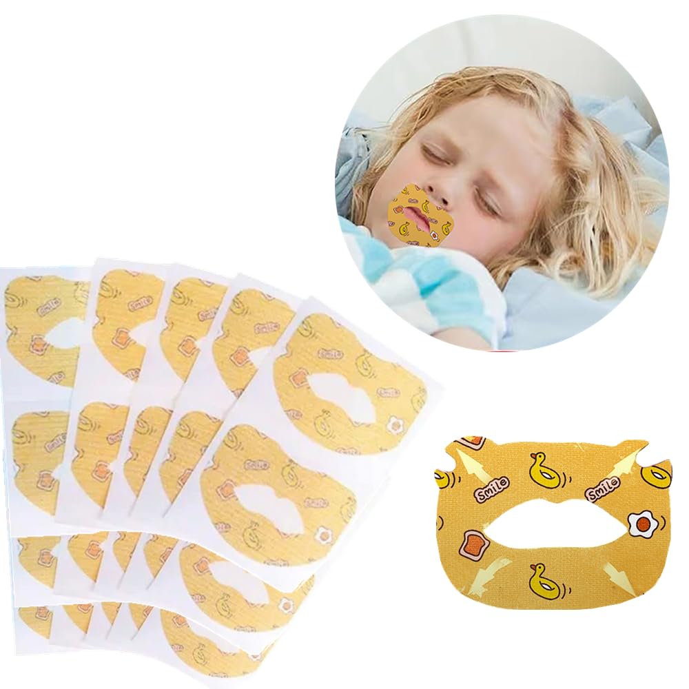 Giftock Anti-Snoring Sticker non-woven fabric Anti-Snoring Sticker Mouth Correction Sticker Mouth Tape for Sleeping,Kids Sleep Strips, Mouth Strips for Sleeping,for Children Adult Night Sleep(30 pcs)