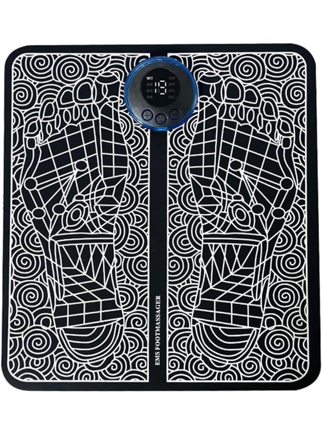 Giftock Relax & Rejuvenate: EMS Foot Massager Mat Electric - Pain Relief for Legs & Feet | Home Foot Spa Massager | Rechargeable EMS Foot massager mat, Massage Therapy for Foot