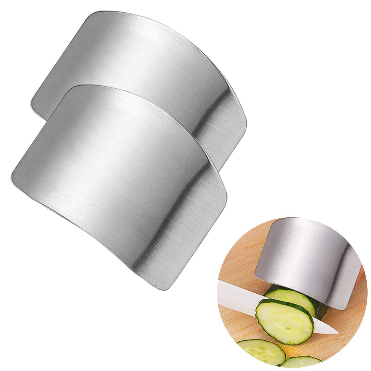 Giftock FDCFG Stainless Steel Finger Cutting Protector Hand Guard | Finger Protector Safe Chopping Hand Guard Pack of (1)