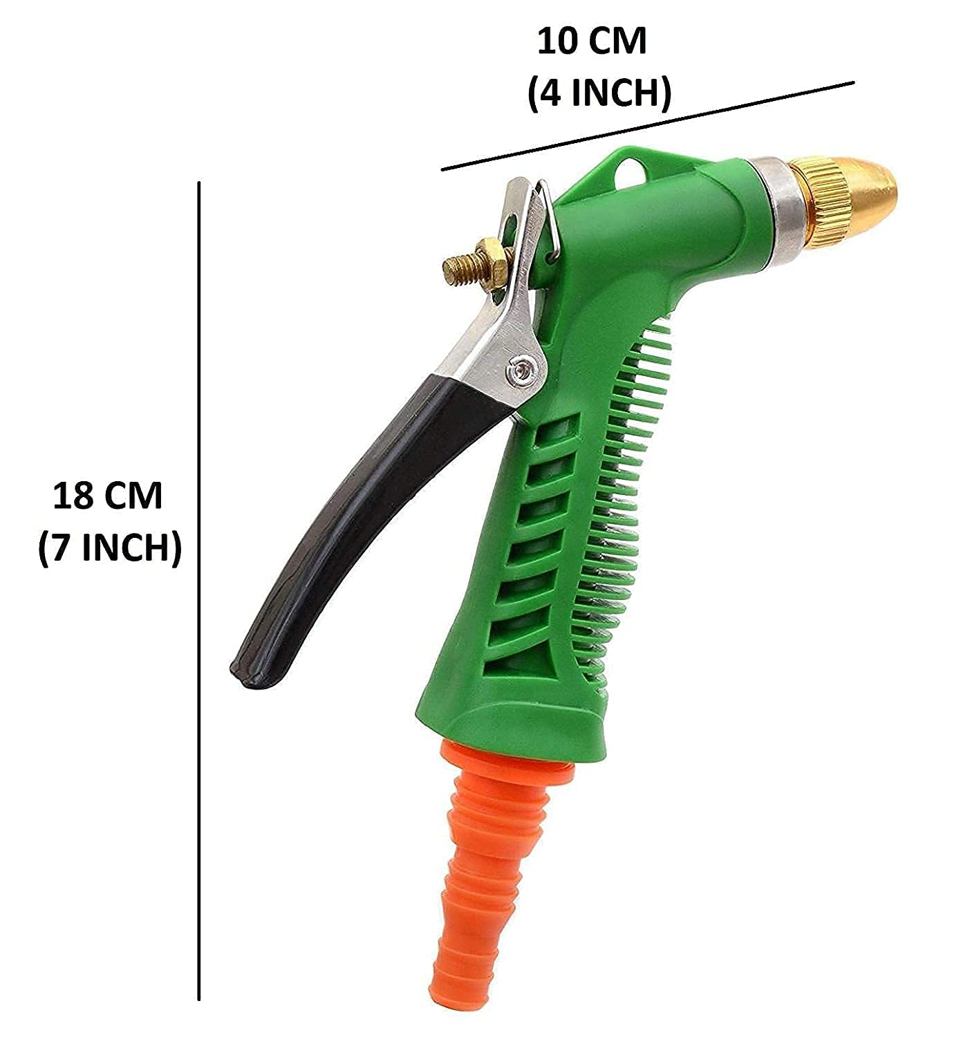 Giftock High Pressure Water Spray Gun Nozzle for Car,Bike,Plants Multi Functional for Gardening Car Washing, Plastic/Green(Pack of 1)