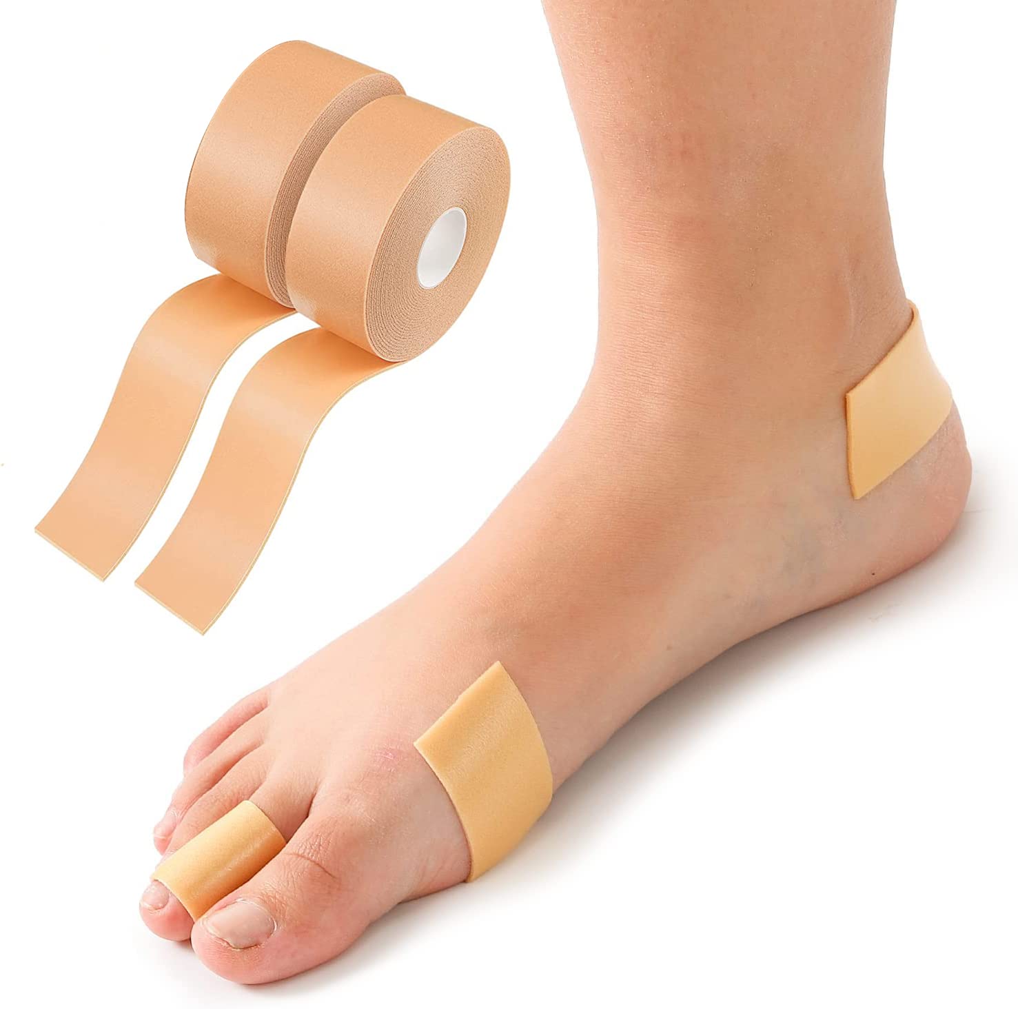 Giftock Import Export Waterproof Foot Care Sticker Heel Grip Tape Foot Care Protector Anti Slip Feet Pad Adhesive Heel Insole Cushion Shoe Tape for Skin Tape Bandages (Pack Of 1)