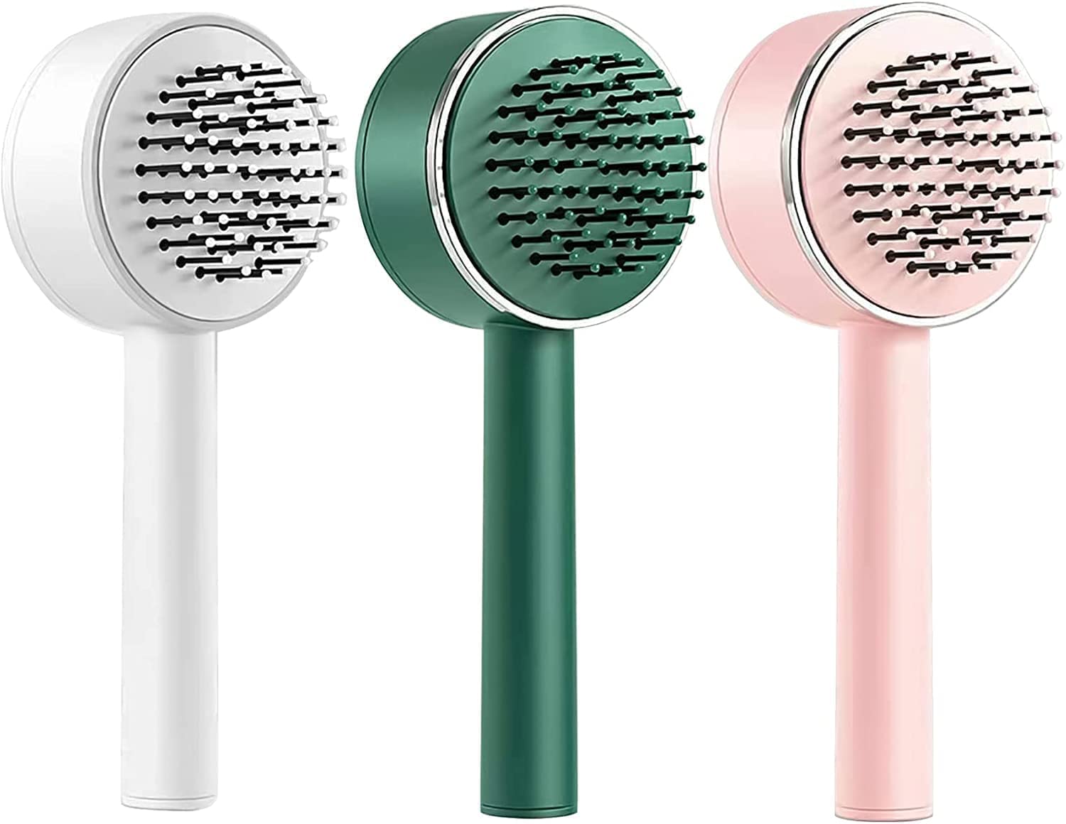 Giftock Airbag Massage Comb, 3D Air Cushion Massager Brush, Self Cleaning HairBrush, Original Detangler Self Cleaning Hair Brush, Massage Brush Hair Combs for Men and Women