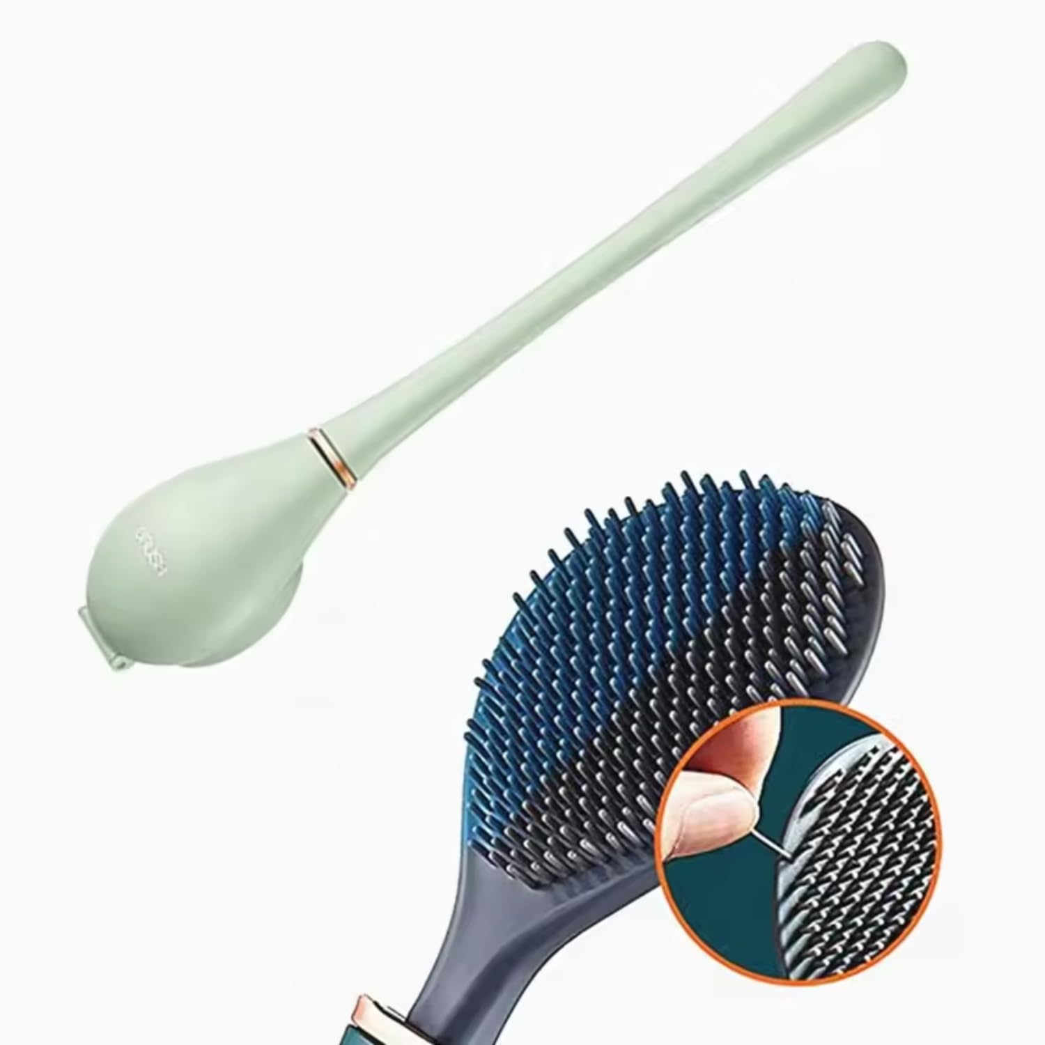 Giftock Silicone Toilet Cleaner Brush with Non-Slip Long Handle Flexible Stand Wall Mounted Holder Western Toilet Bowl Cleaning Brushes for Bathroom Holders