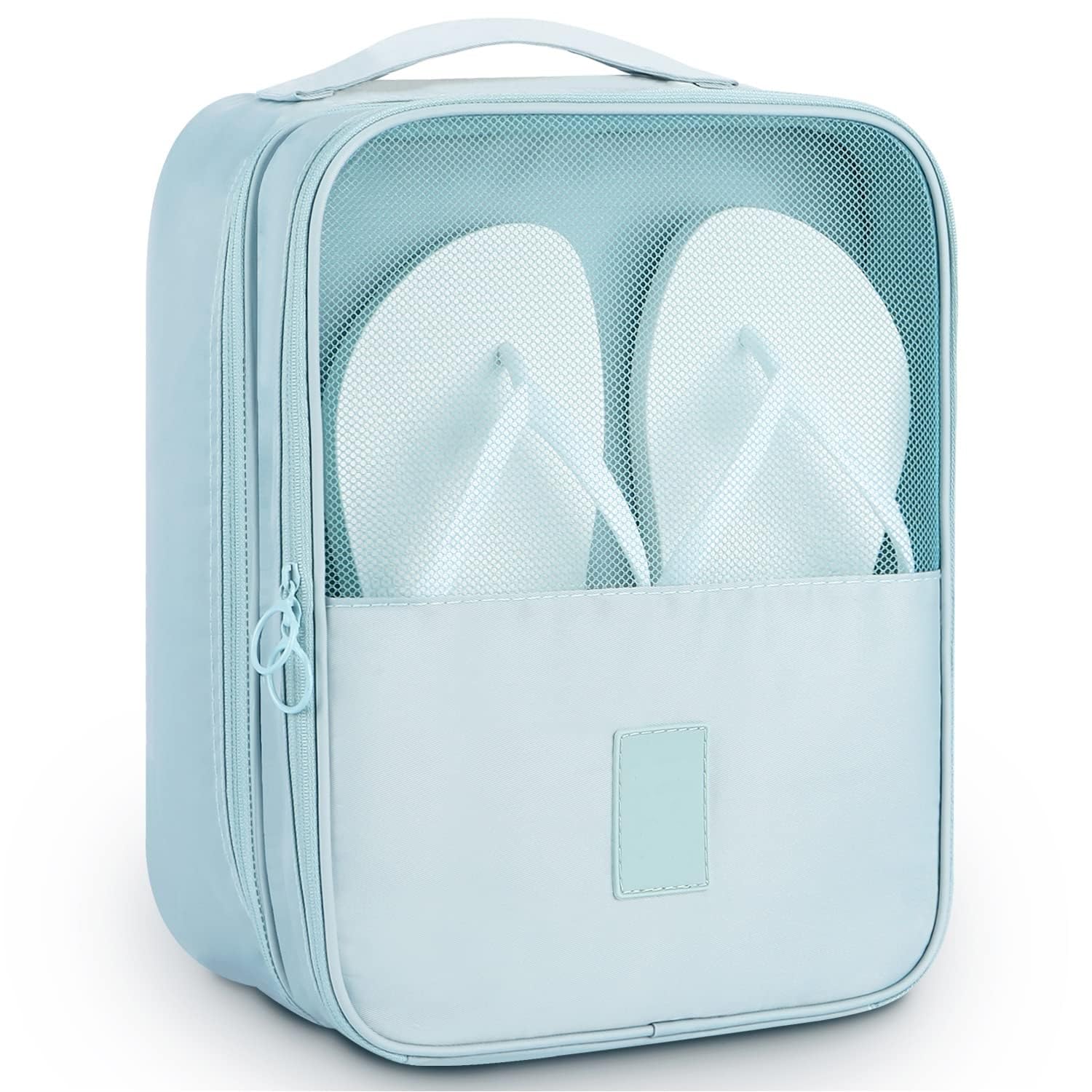 Giftock Compact Shoe Bag/Organizer/Pouch | Protect 3 Pairs of Shoes | Perfect for Travel and Daily Storage (Black)