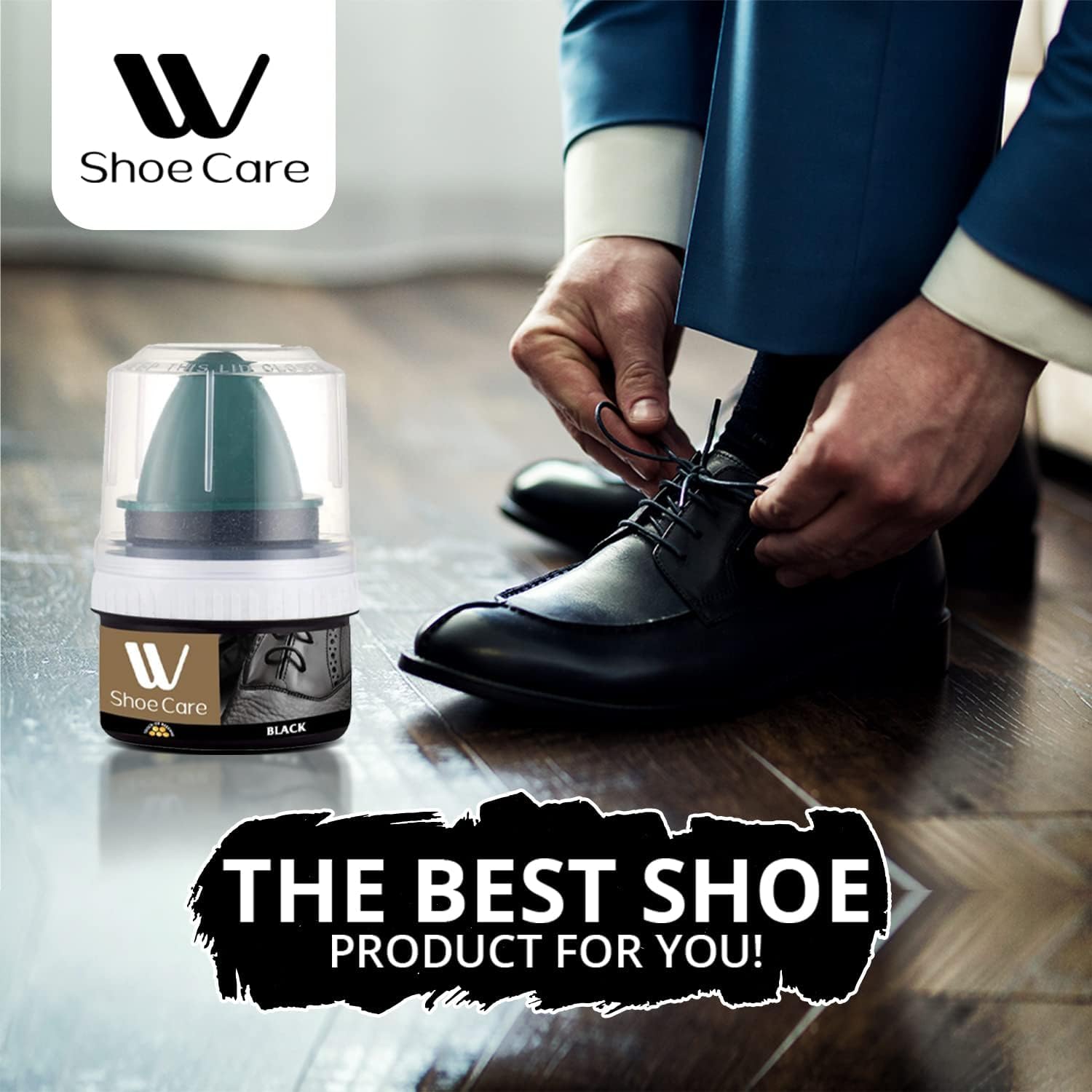 Giftock Premium Leather Repair and Shoe Polish Liquid | Black Color Liquid Shoe Shine Natural Cream | Leather Nourishment and Conditioner Leather Liquid Cream with Sponge Applicator for Shoes Bags Sofa