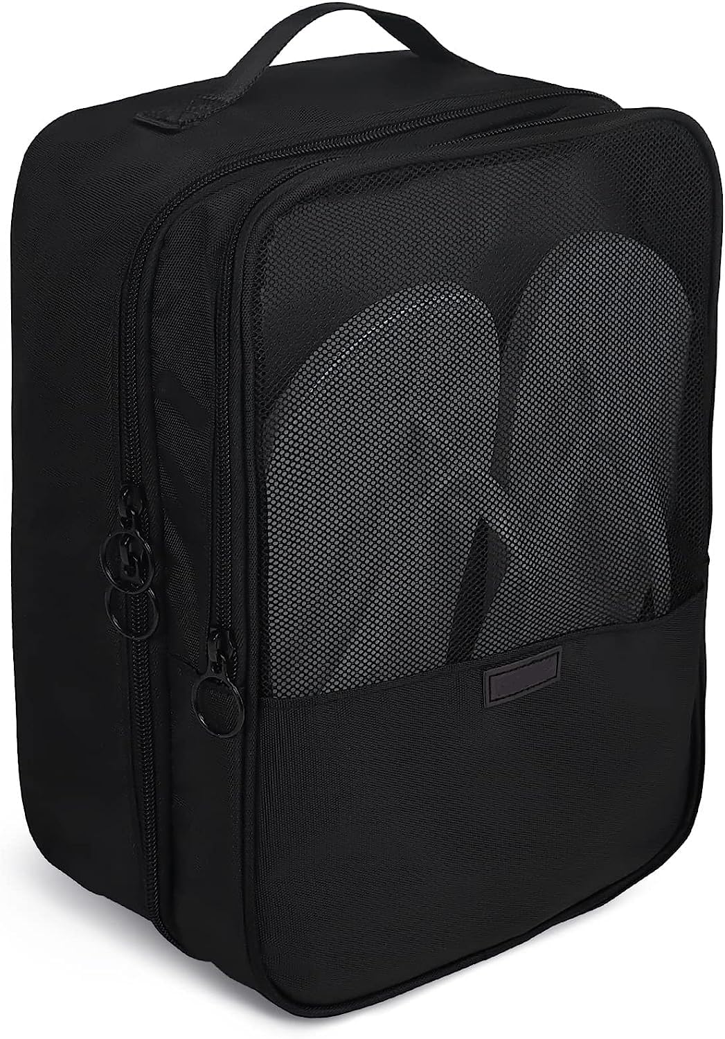 Giftock Compact Shoe Bag/Organizer/Pouch | Protect 3 Pairs of Shoes | Perfect for Travel and Daily Storage (Black)