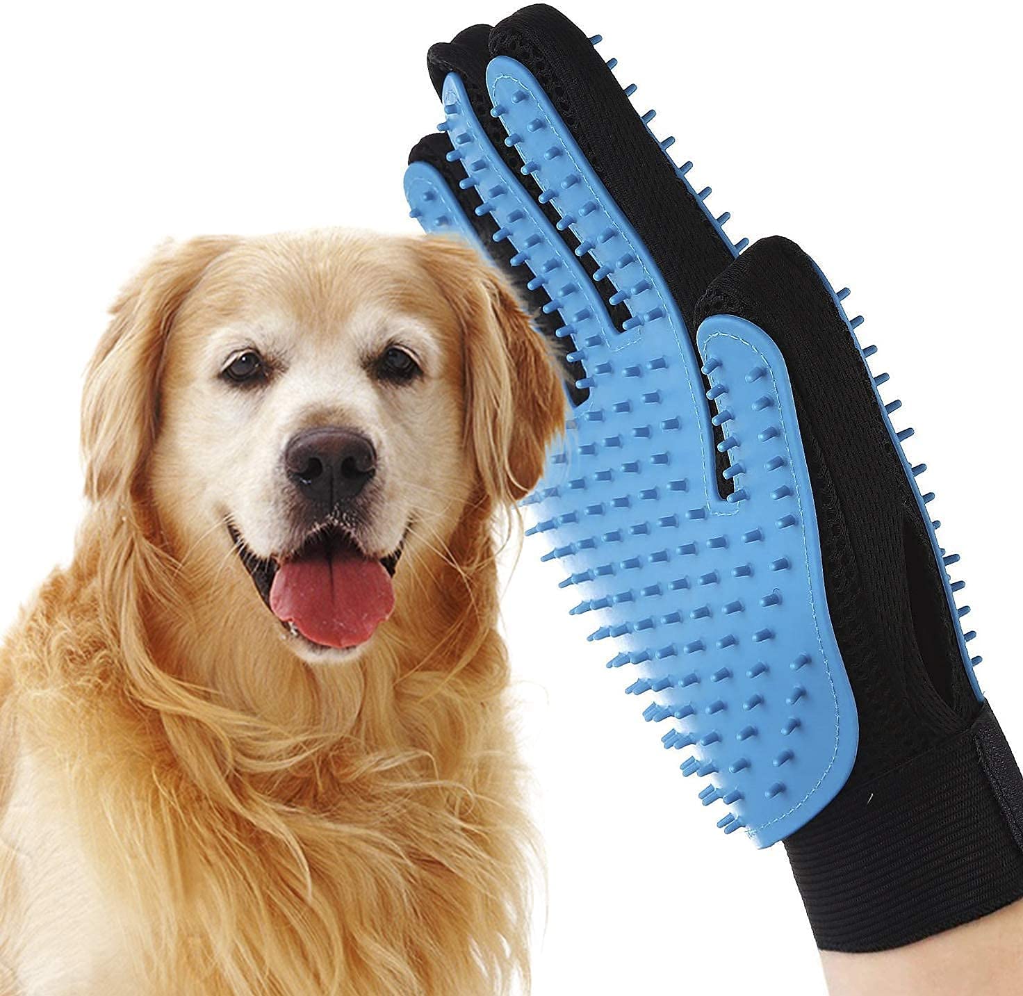 Giftock DOG CLEANER GLOVES | Deshedding Pet Grooming Washing Gloves for Dogs and Cats Hair Remover Brush Gloves | Dog, Cat Bathing Scrubber Gloves
