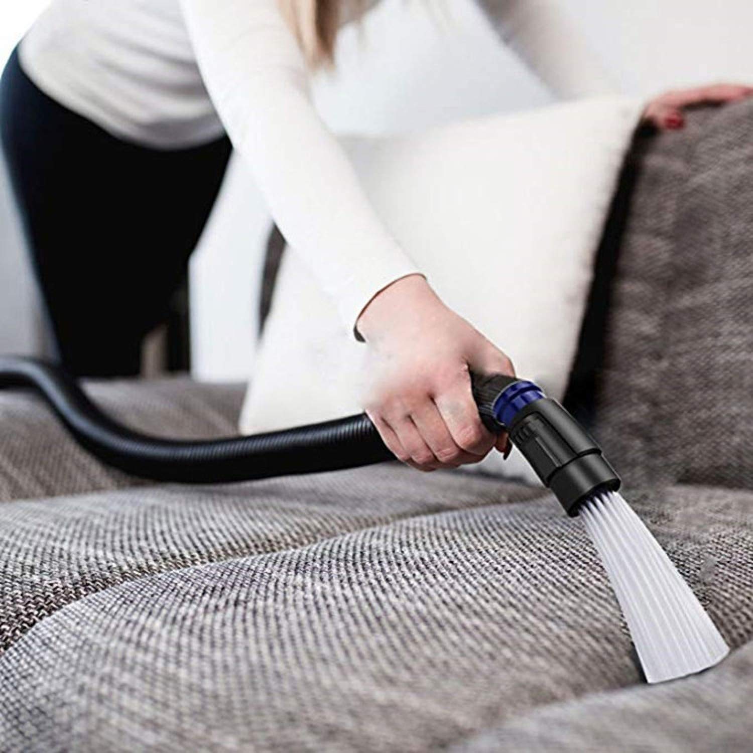 Giftock  Plastic Daddy Vacuum Attachments Dust Cleaning Sweeper Suction Brush Tubes Flexible Access to Anywhere (Small, Multicolour)