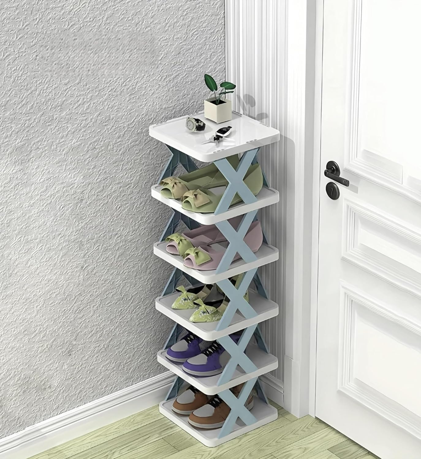 Giftock 6 Layer Shoe Foldable Rack