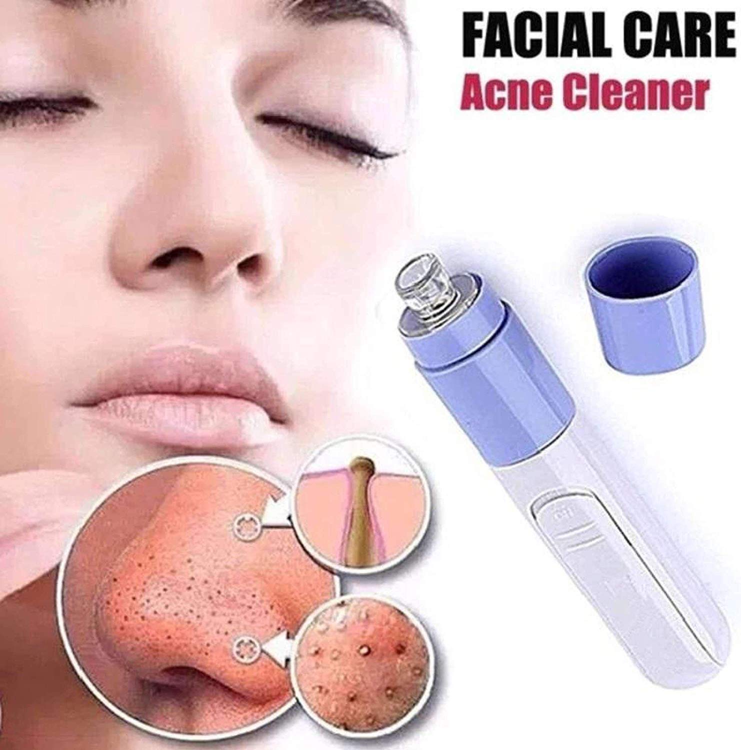 Giftock Mini Electric Portable Facial Pore Cleanser Skin Cleaner Face Dirt Suck Up Vacuum pore cleaner