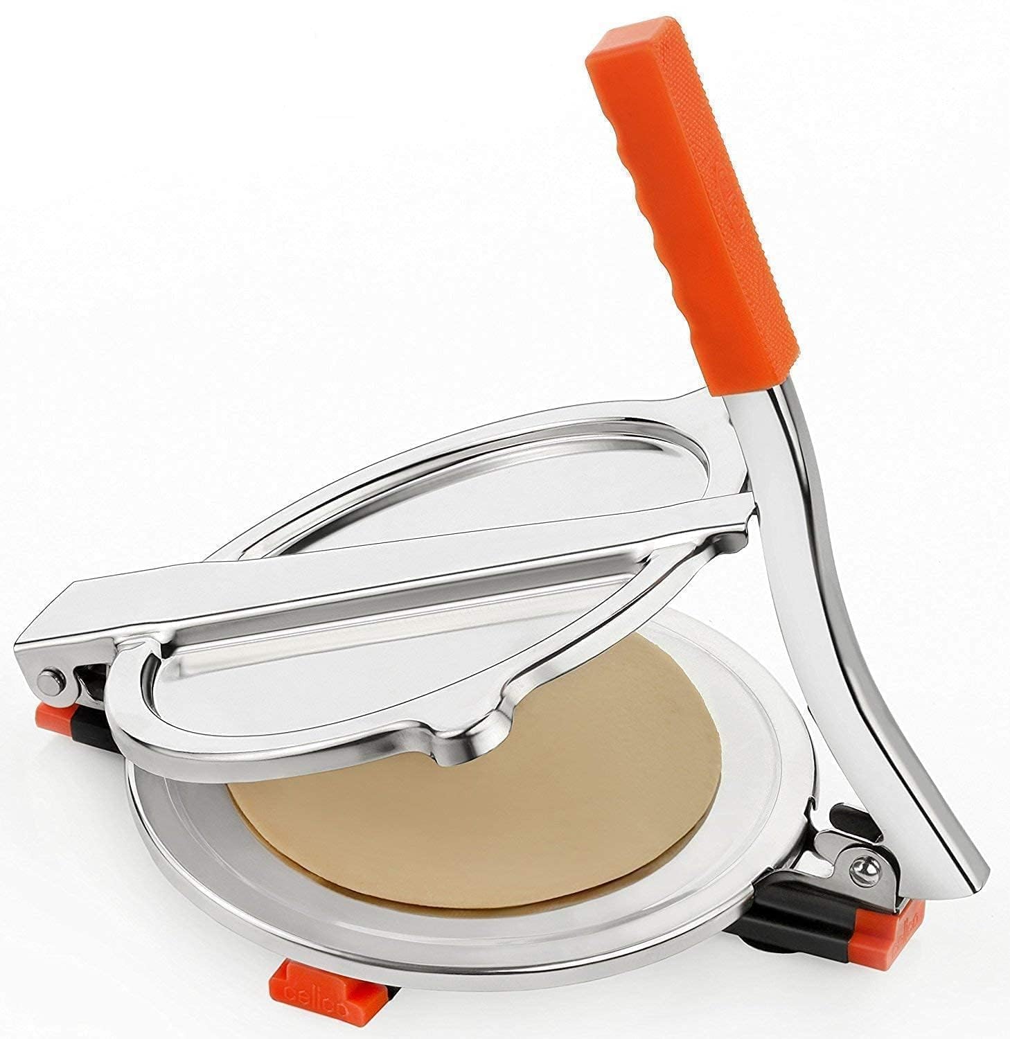 Giftock Puri Maker Press Machine with Handle | Stainless Steel 7.5 inch Puri Maker Press Machine with Handle Roti Press, Papad/Khakhra/Chapati Maker