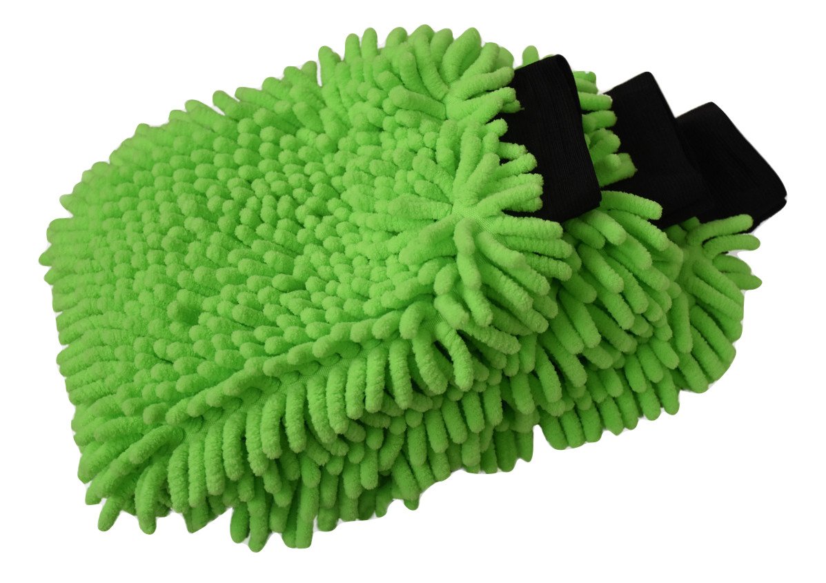 Giftock Microfiber Wash and Dust Chenille Mitt Cleaning Gloves (1 PC Single Sided, Extra Large, Big Chenille Mitt Glove) Multicolor