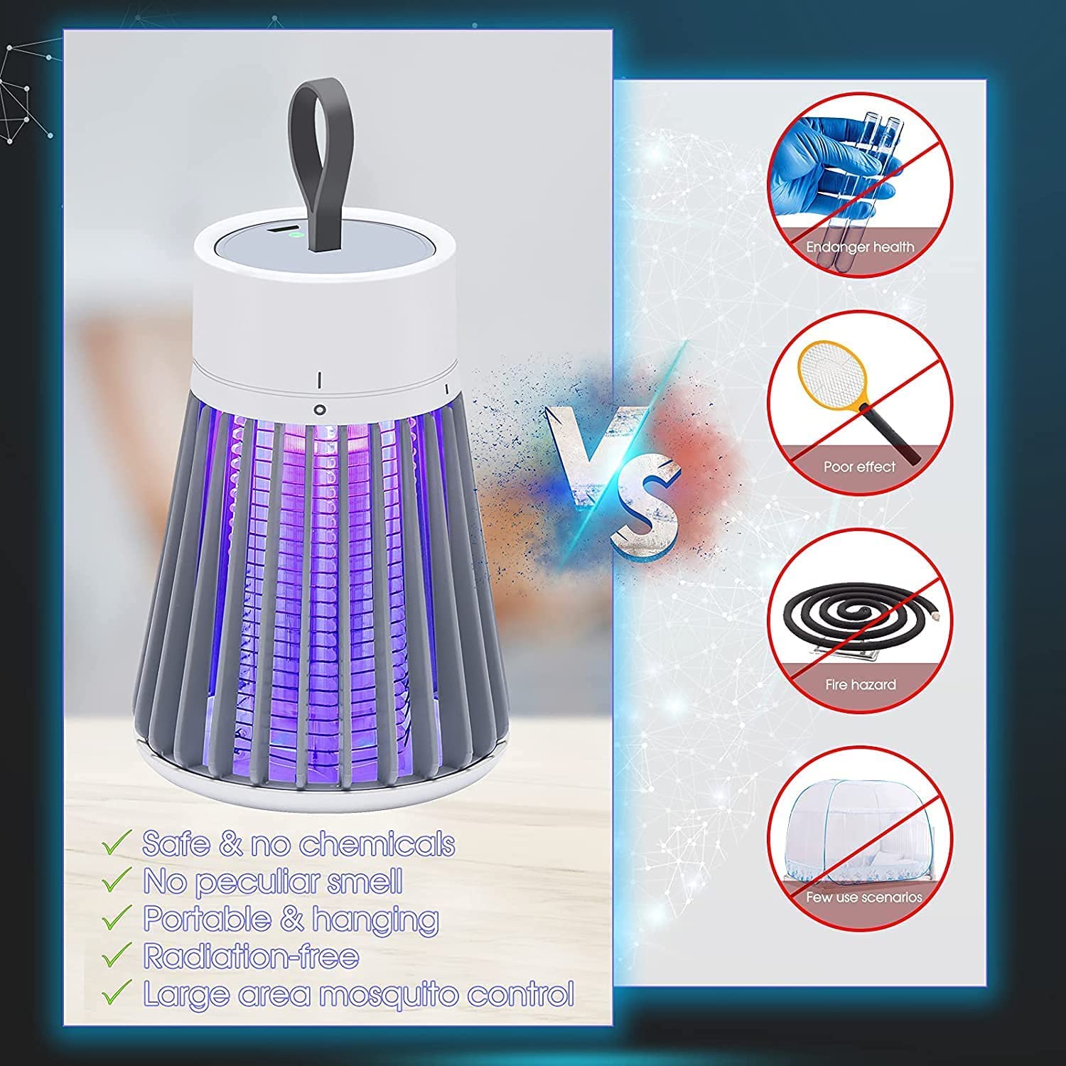 Giftock Mosquito-Killer-Lamp-International-Eco-Friendly-Bug-Zapper-Electric-Mosquito-Lamp-Dual-Mosquito-Zapper