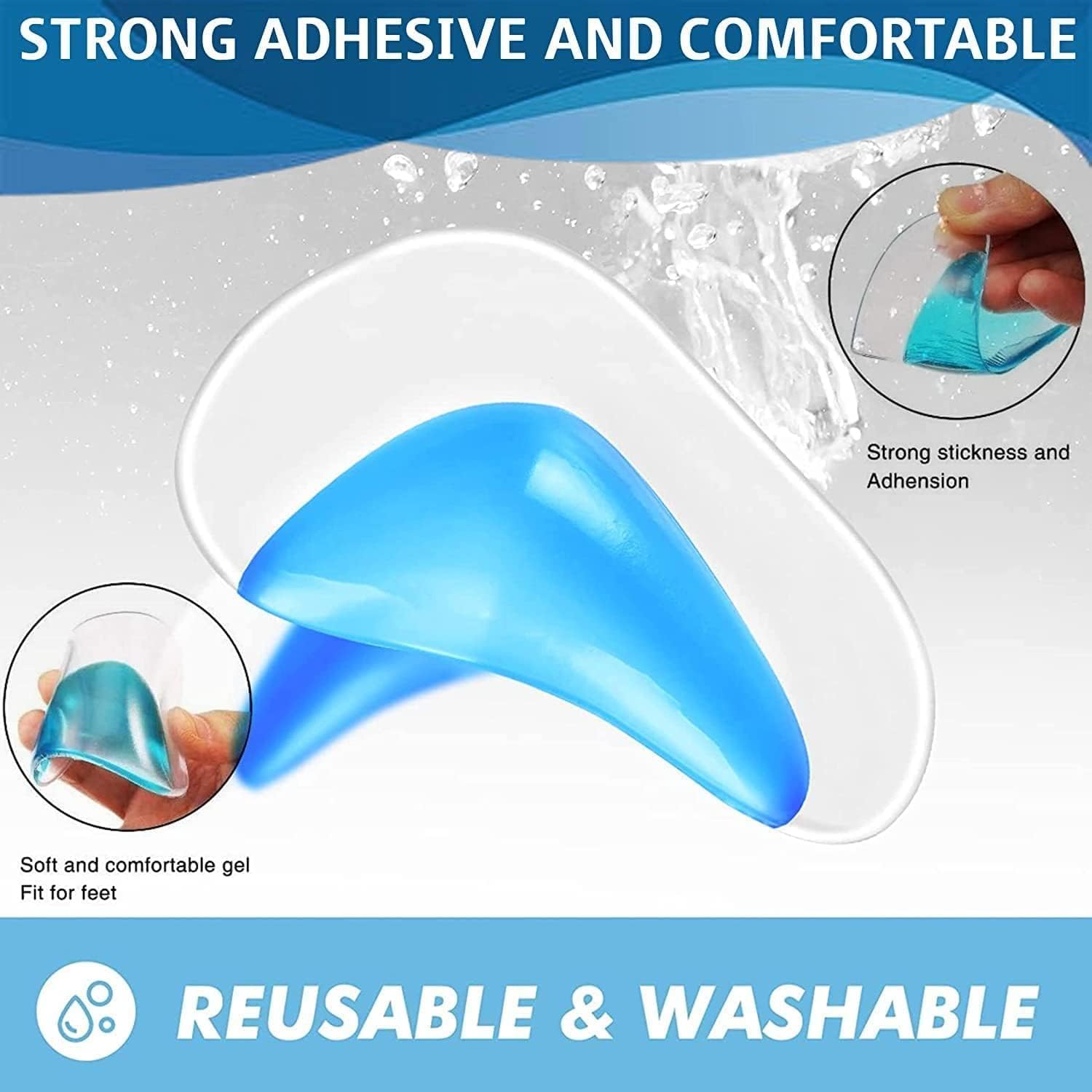 Giftock Kids Insole Orthotic Arch Support Insole Flat Foot Flatfoot Corrector Foot Care Shoe Cushion Insert Silicone Gel Orthopedic Pads (Pack of 1 Pair)