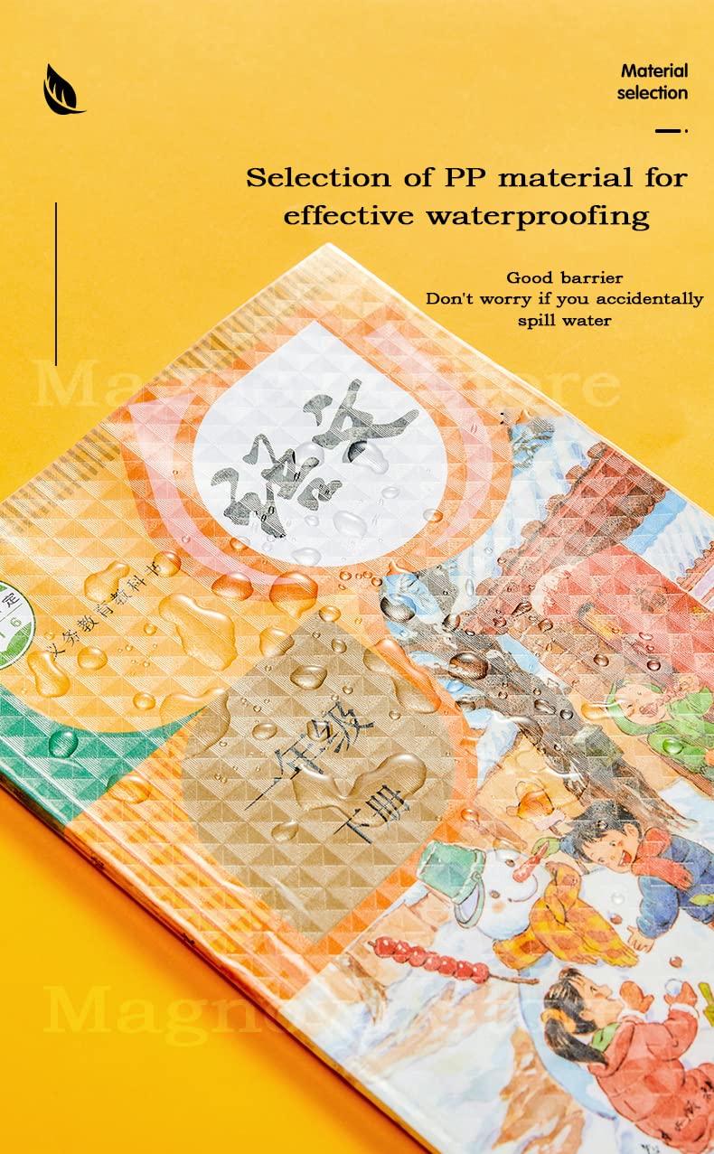 Giftock Transparent Paper Sticker Book Cover Film Clear Matte for Craft 30 Pcs,Waterproof School Textbook Protective Case Cover Can Be Cut Self-Adhesive Book Cover Paper Sticker Book Film