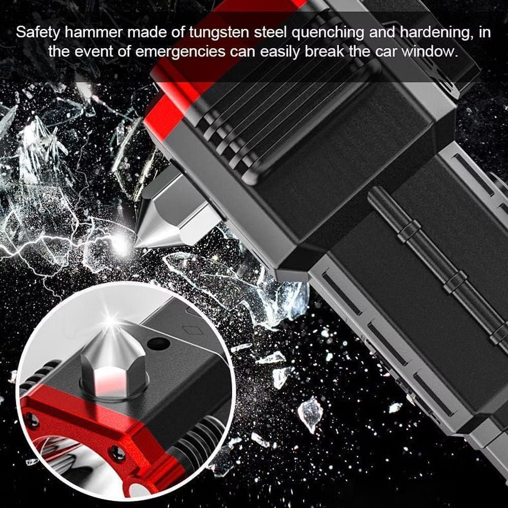 Giftock Torch Light,Led 3W Torch Light Rechargeable Torch Flashlight,Long Distance Beam Range Car Rescue Torch with Hammer Window Glass and Seat Belt Cutter Built