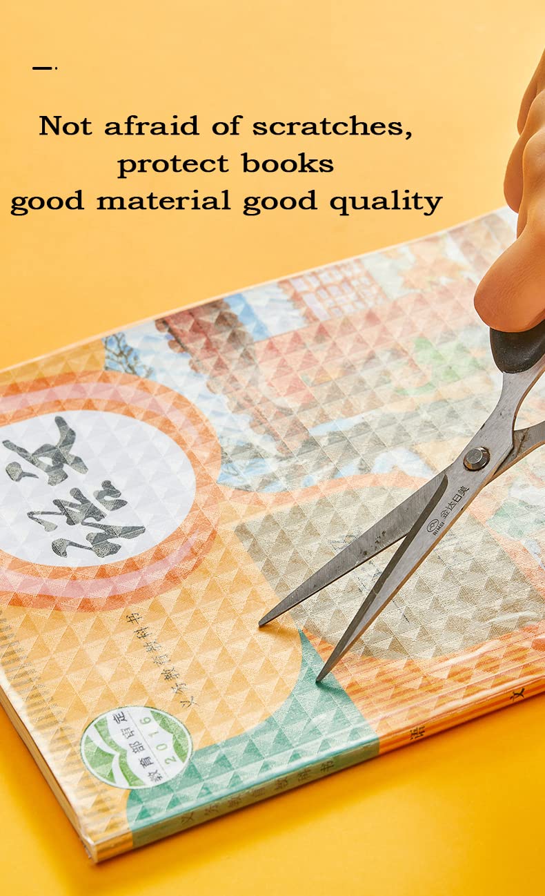Giftock Transparent Paper Sticker Book Cover Film Clear Matte for Craft 30 Pcs,Waterproof School Textbook Protective Case Cover Can Be Cut Self-Adhesive Book Cover Paper Sticker Book Film