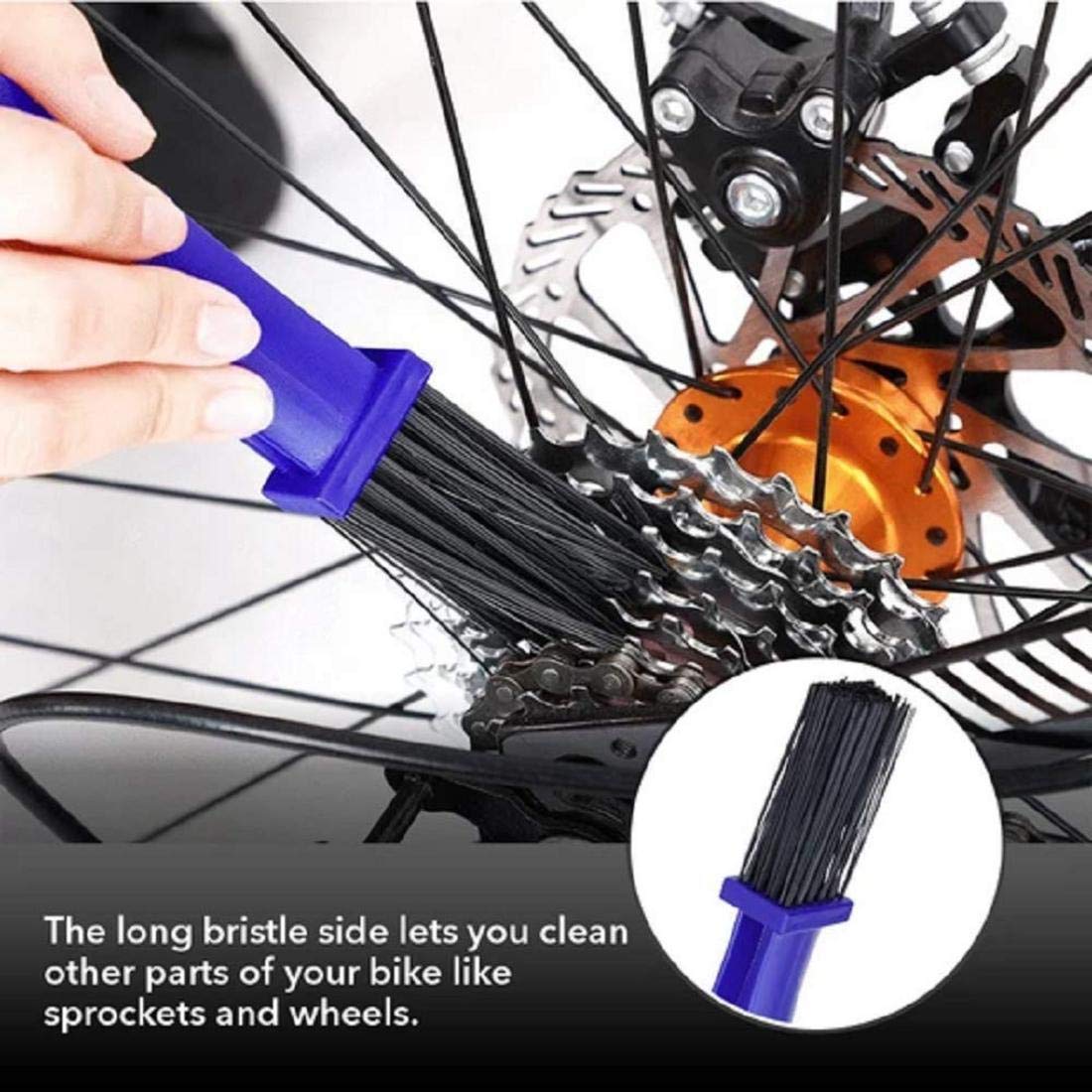 Giftock BBM16-Bicycle & Motorcycle Chain Cleaning Brush.