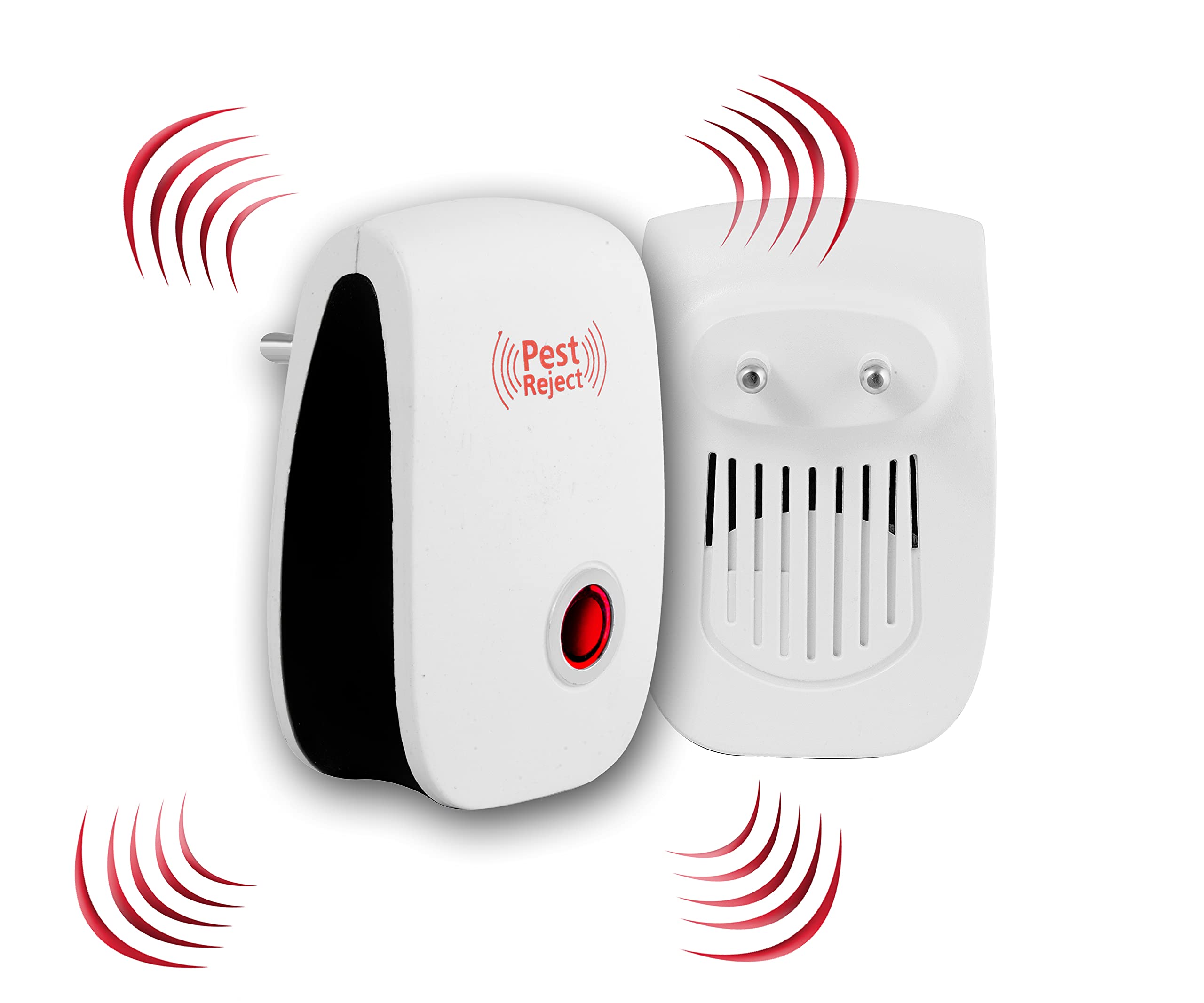 GiftockPEST REJECT Ultrasonic Pest Repeller to Repel Rats, Cockroach, Mosquito, Home Pest and Rodent Repelling Aid for Mosquito, Cockroaches, Ants Spider Insect Pest Control Electric Pest Repelling (White)