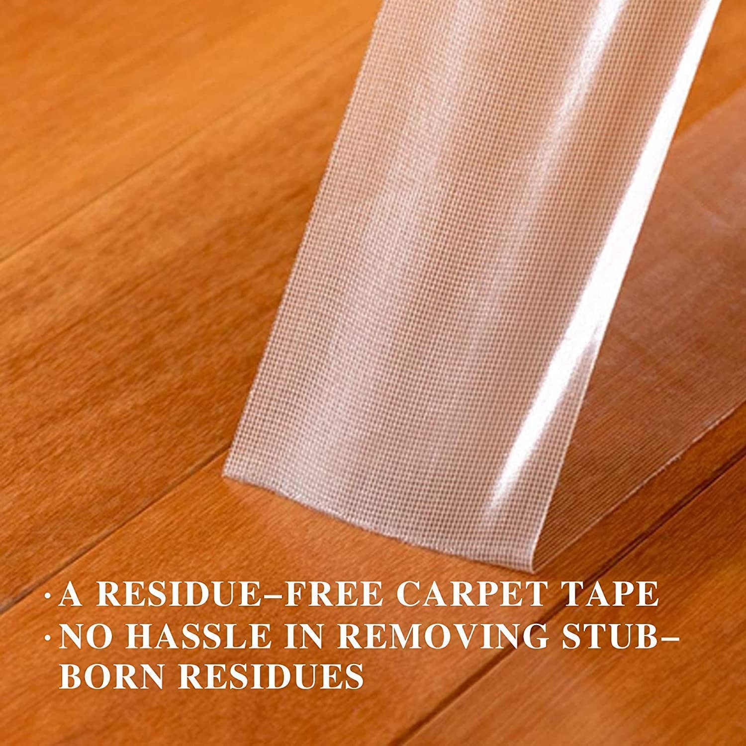 Giftock Double Sided Carpet Tape Heavy Duty, super Strong Sticky Tape for Carpet, Non Slip Waterproof Removable Mesh Grid Suitable for Hardwood Floors, mats(CARPET ADHESIVE YELLOW TAPE)