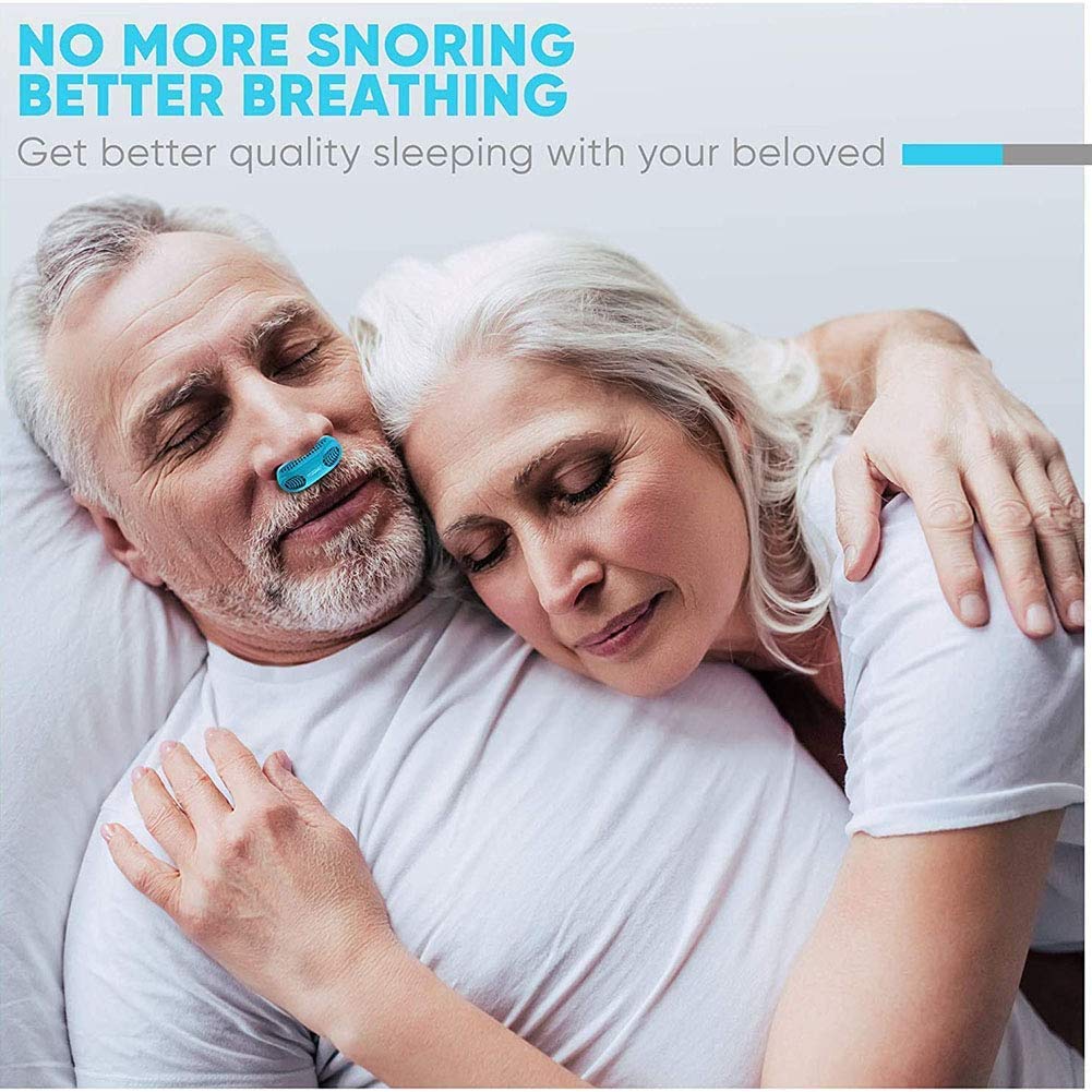 Giftock 2 In 1 Nose Clip Sleeping Breath Aids Device Anti Snoring Solution for Men Women Device Stop Snore Teeth Grinding Snor clip (Modern)